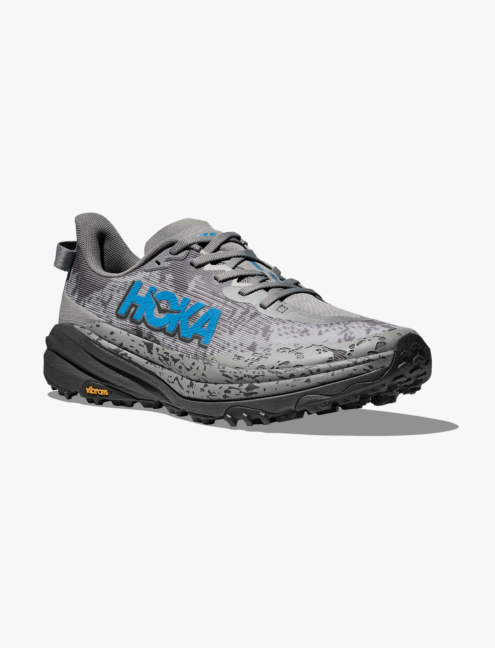 HOKA SPEEDGOAT 6 WIDE - נעלי ספורט גברים ספידגוט 6 רחבות בצבע אפור גלקטי/כחול