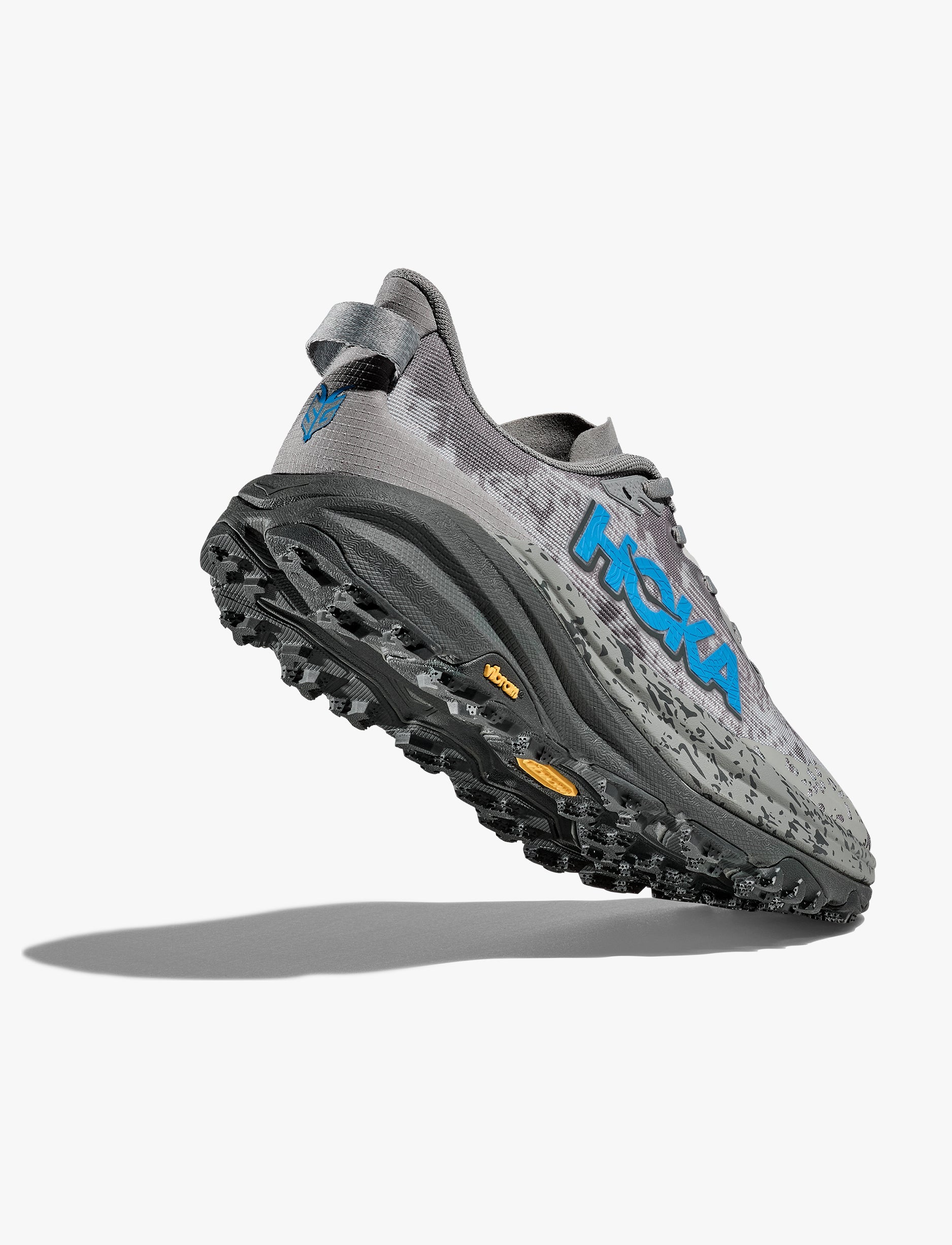 HOKA SPEEDGOAT 6 WIDE - נעלי ספורט גברים ספידגוט 6 רחבות בצבע אפור גלקטי/כחול