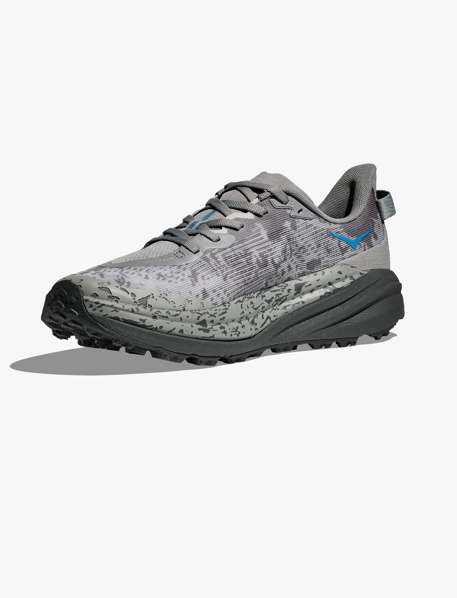 HOKA SPEEDGOAT 6 WIDE - נעלי ספורט גברים ספידגוט 6 רחבות בצבע אפור גלקטי/כחול