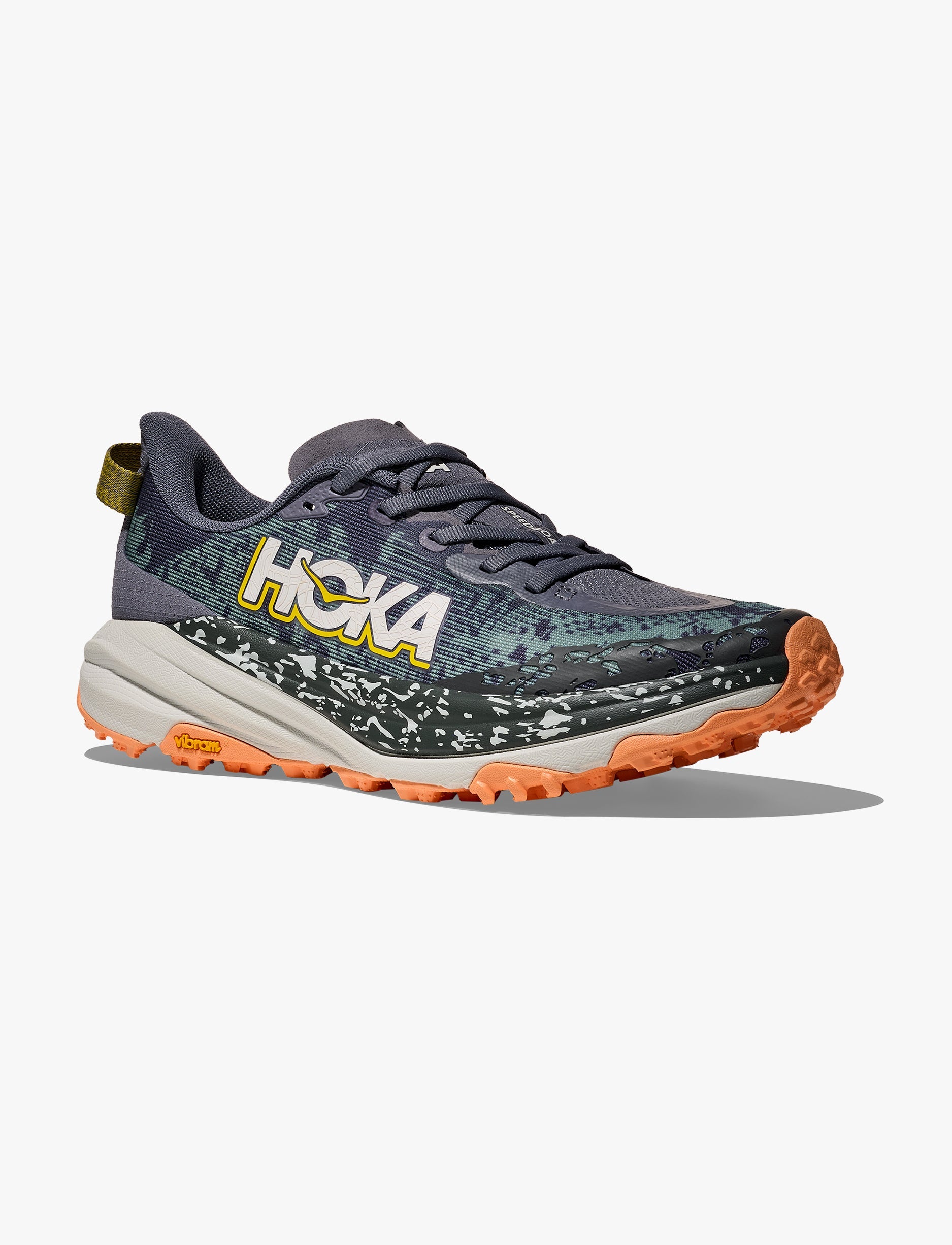 HOKA SPEEDGOAT 6 WIDE - נעלי ספורט נשים ספידגוט 6 רחבות בצבע אפור שמיים/אפור קוסמי