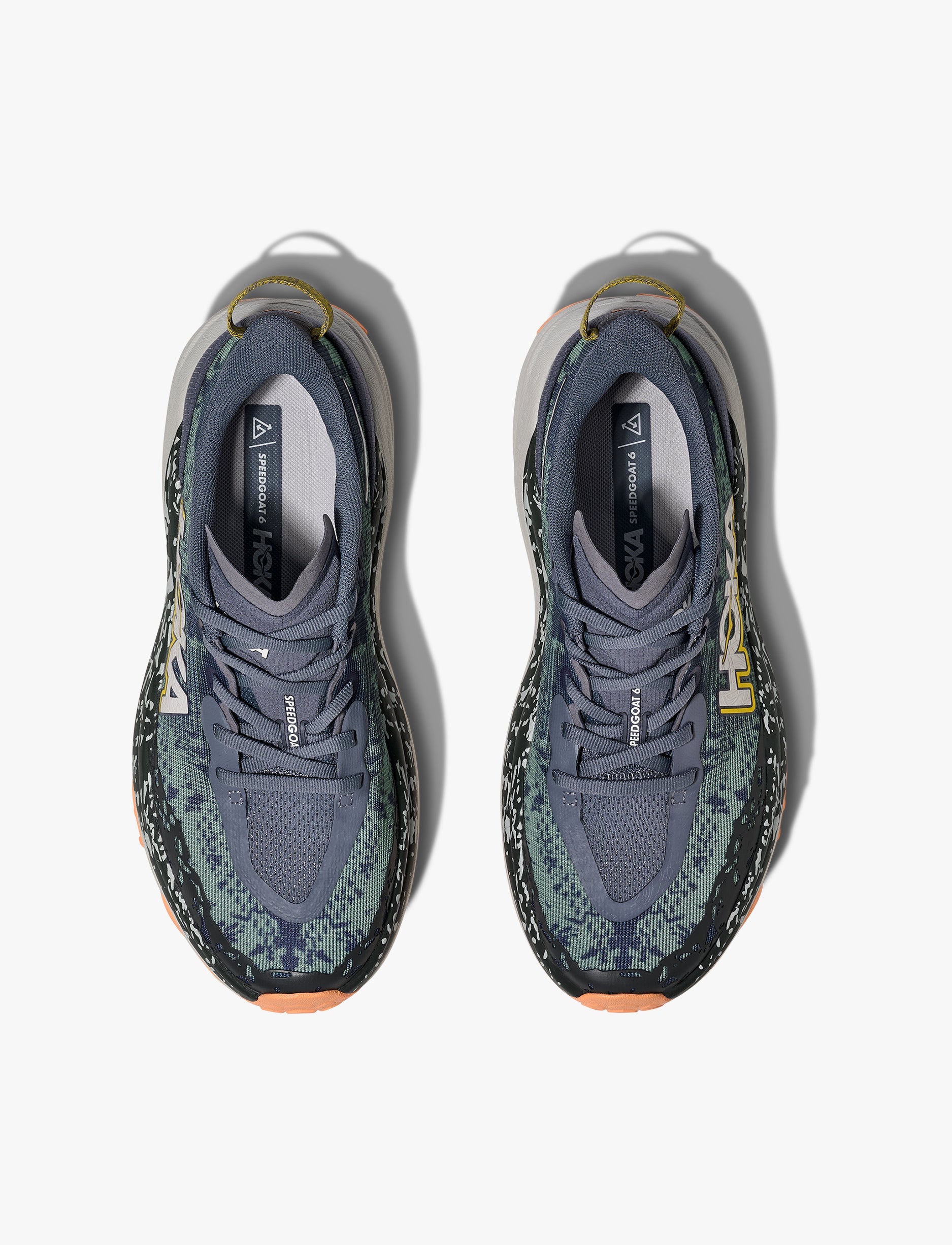 HOKA SPEEDGOAT 6 WIDE - נעלי ספורט נשים ספידגוט 6 רחבות בצבע אפור שמיים/אפור קוסמי