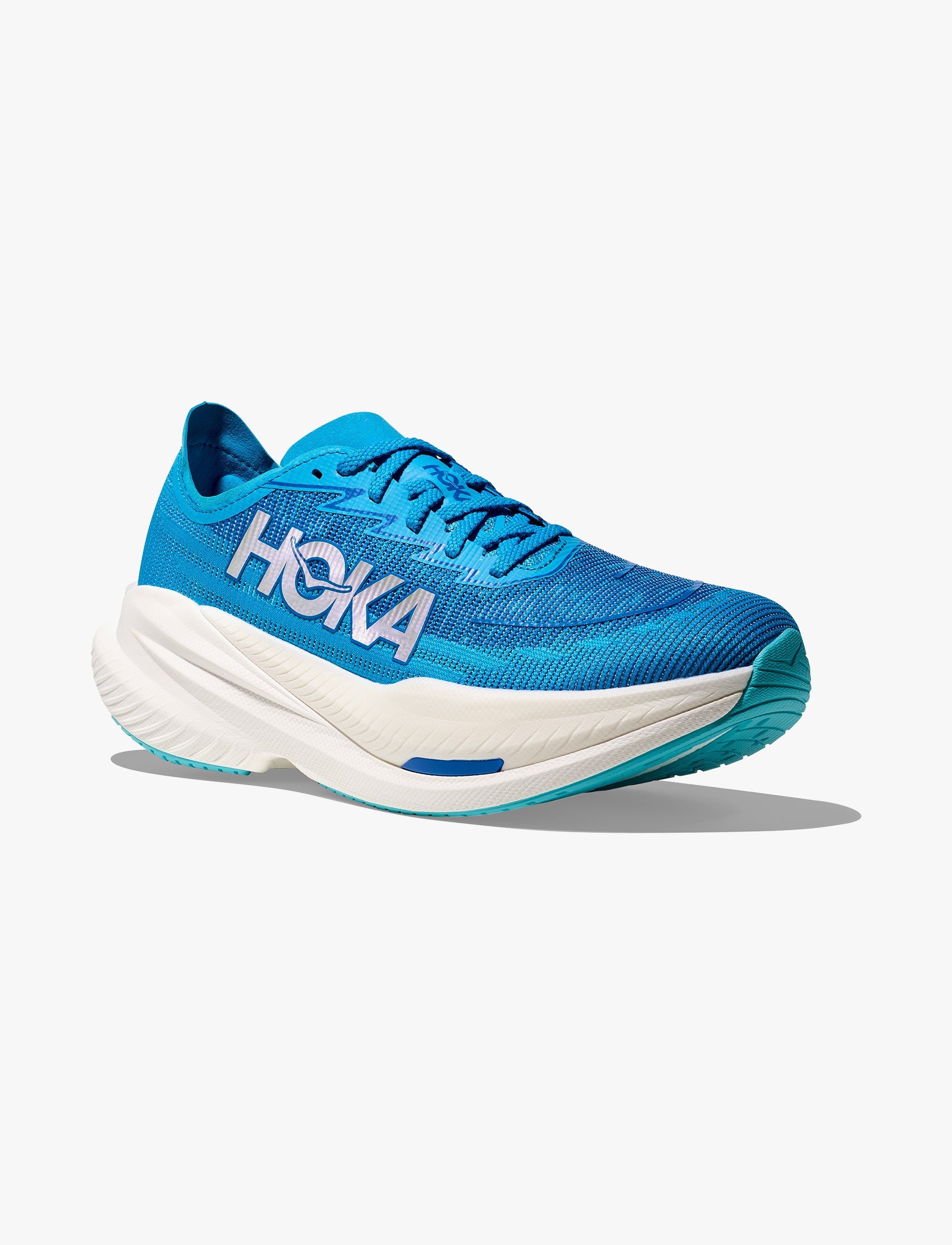 HOKA MACH X 2 - נעלי ספורט לגברים הוקה מאך X 2 בצבע כחול סקיי/קובלט חשמל