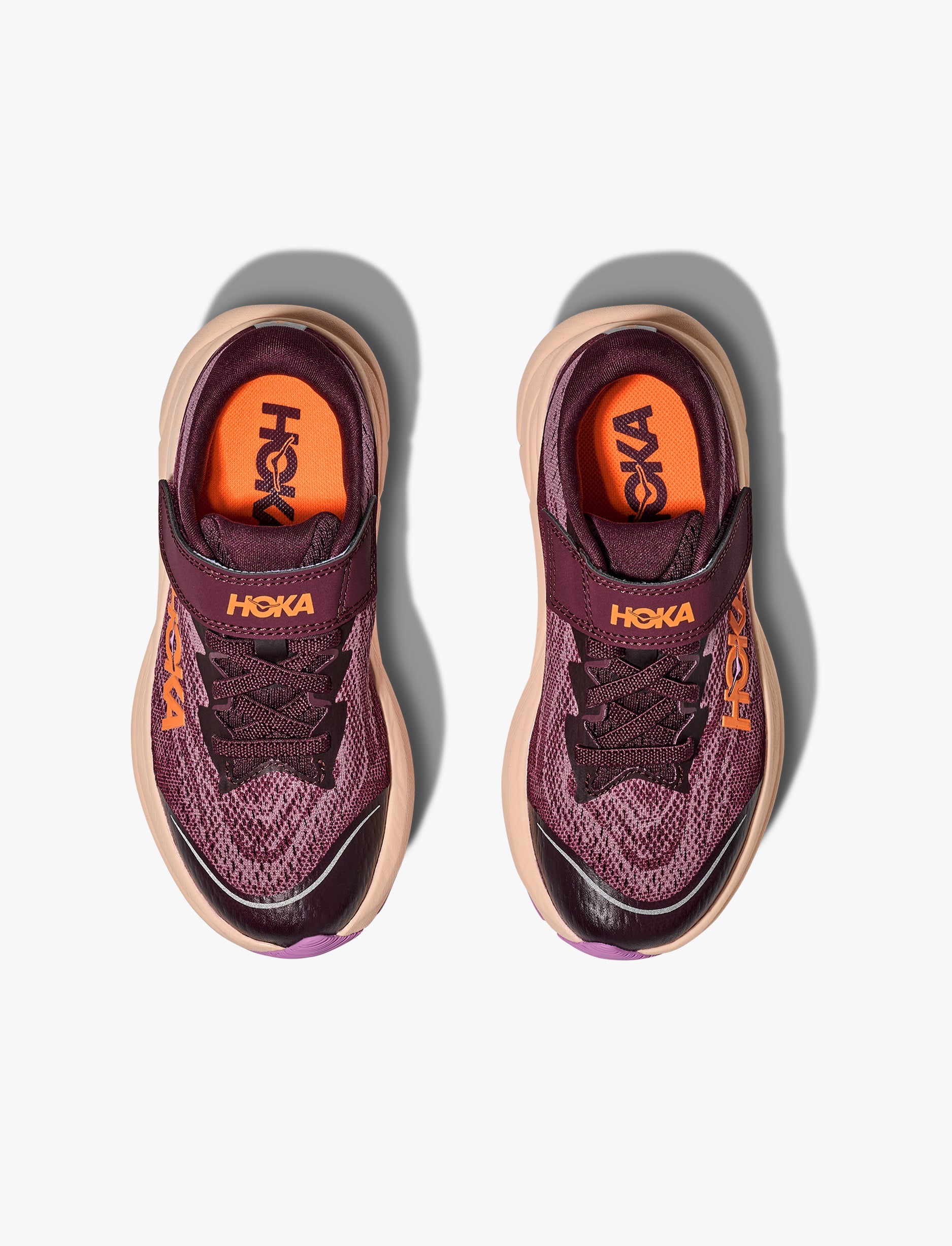 HOKA RINCON 4 LITTLE KIDS - נעלי ספורט לילדים הוקה רינקון 4 בצבע דובדבן כהה/סגלגל