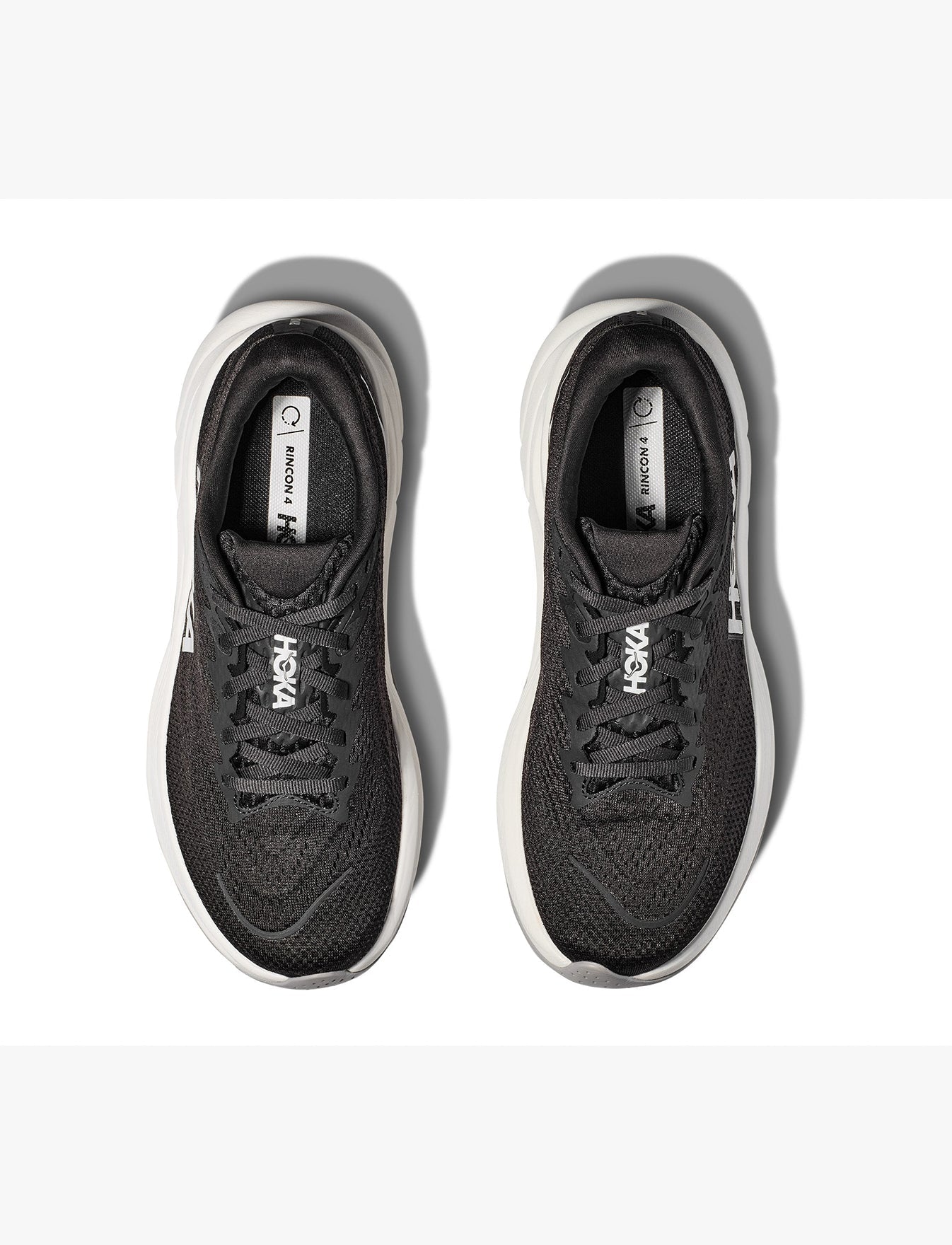 נעלי ספורט רחבות לנשים הוקה רינקון Hoka Rincon 4 -  4 בצבע שחור/לבן