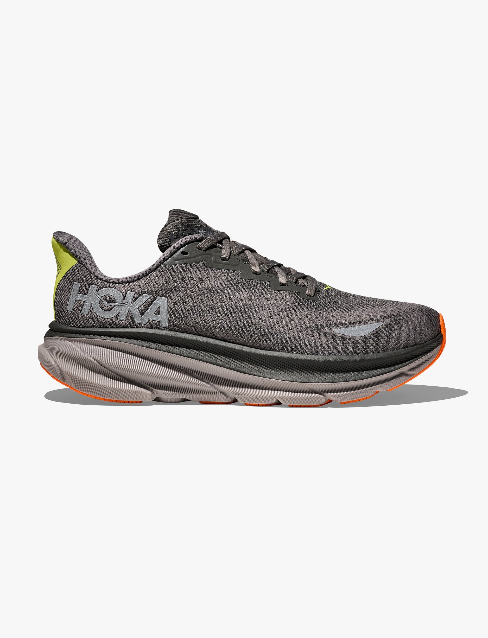 HOKA CLIFTON 9 GTX - נעלי ספורט קליפטון 9 גורטקס לגברים בצבע אפור אספלט/אפור חצץ