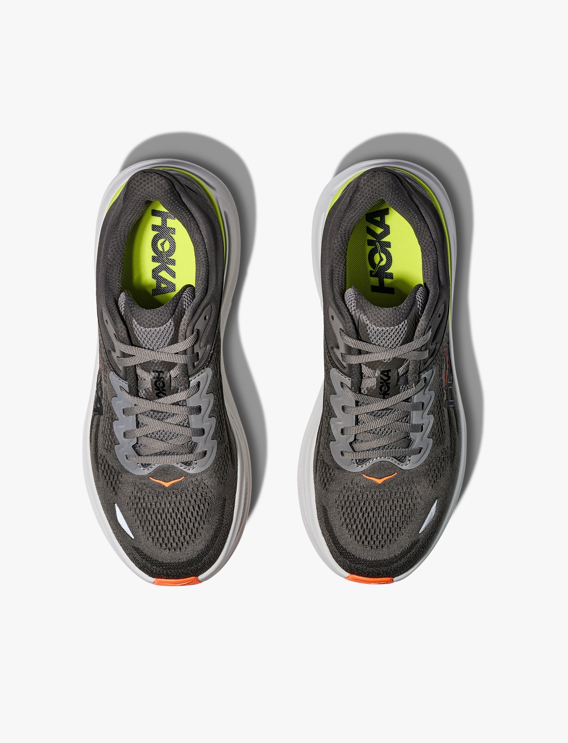 HOKA BONDI 9 - נעלי ספורט לגבר בונדי 9 בצבע אפור אספלט/אפור חצץ