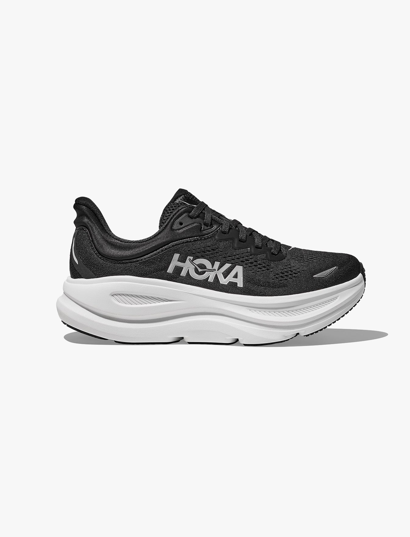 HOKA BONDI 9 - נעלי ספורט לגבר בונדי 9 בצבע שחור/לבן