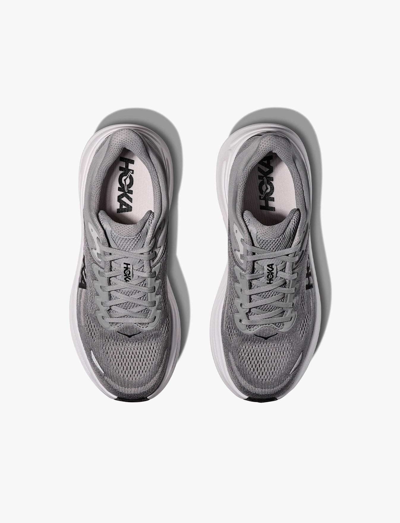 HOKA BONDI 9 - נעלי ספורט לגבר בונדי 9 בצבע אפור/אפור כוכב