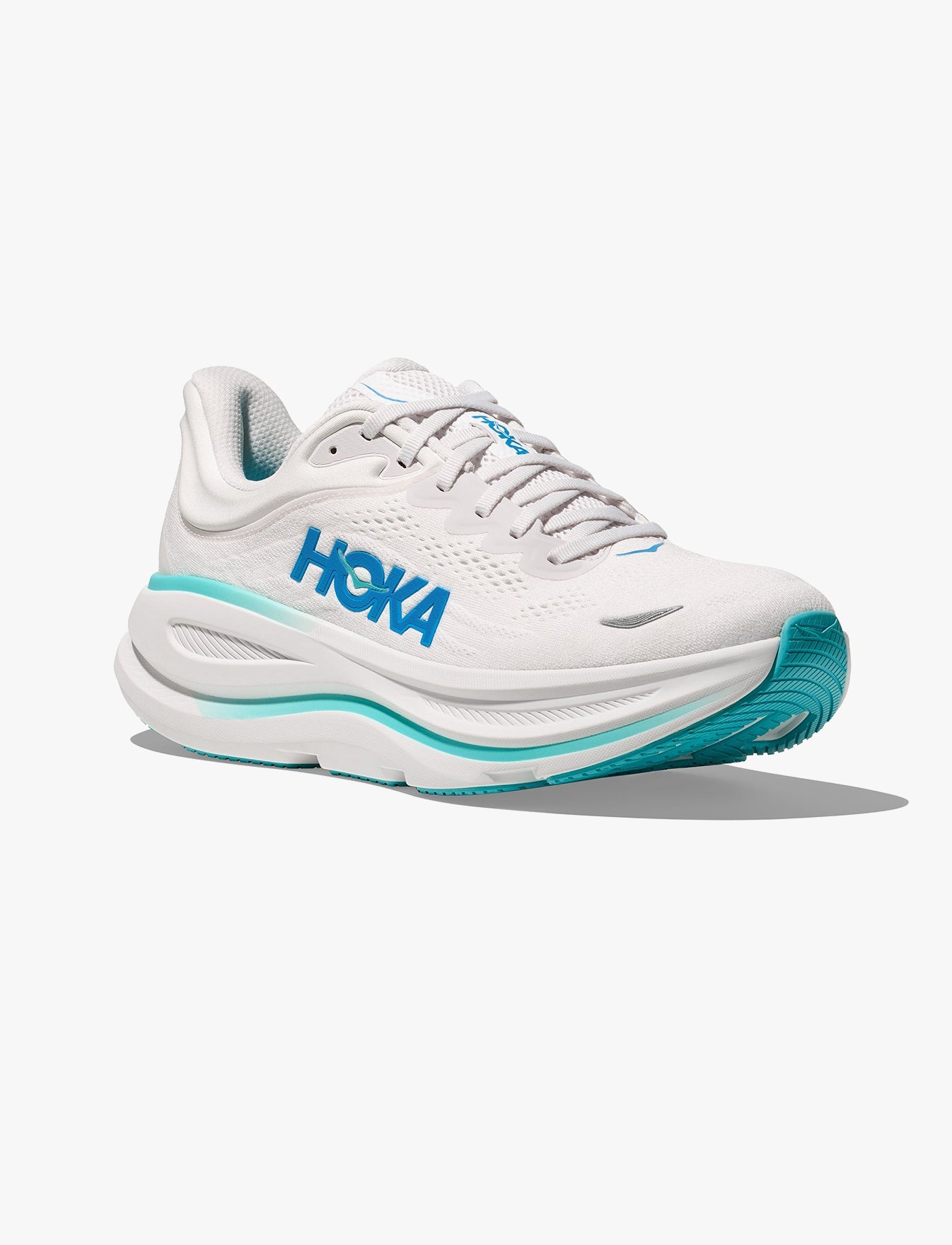 HOKA BONDI 9 - נעלי ספורט לגבר בונדי 9 בצבע לבן/כחול הוקה