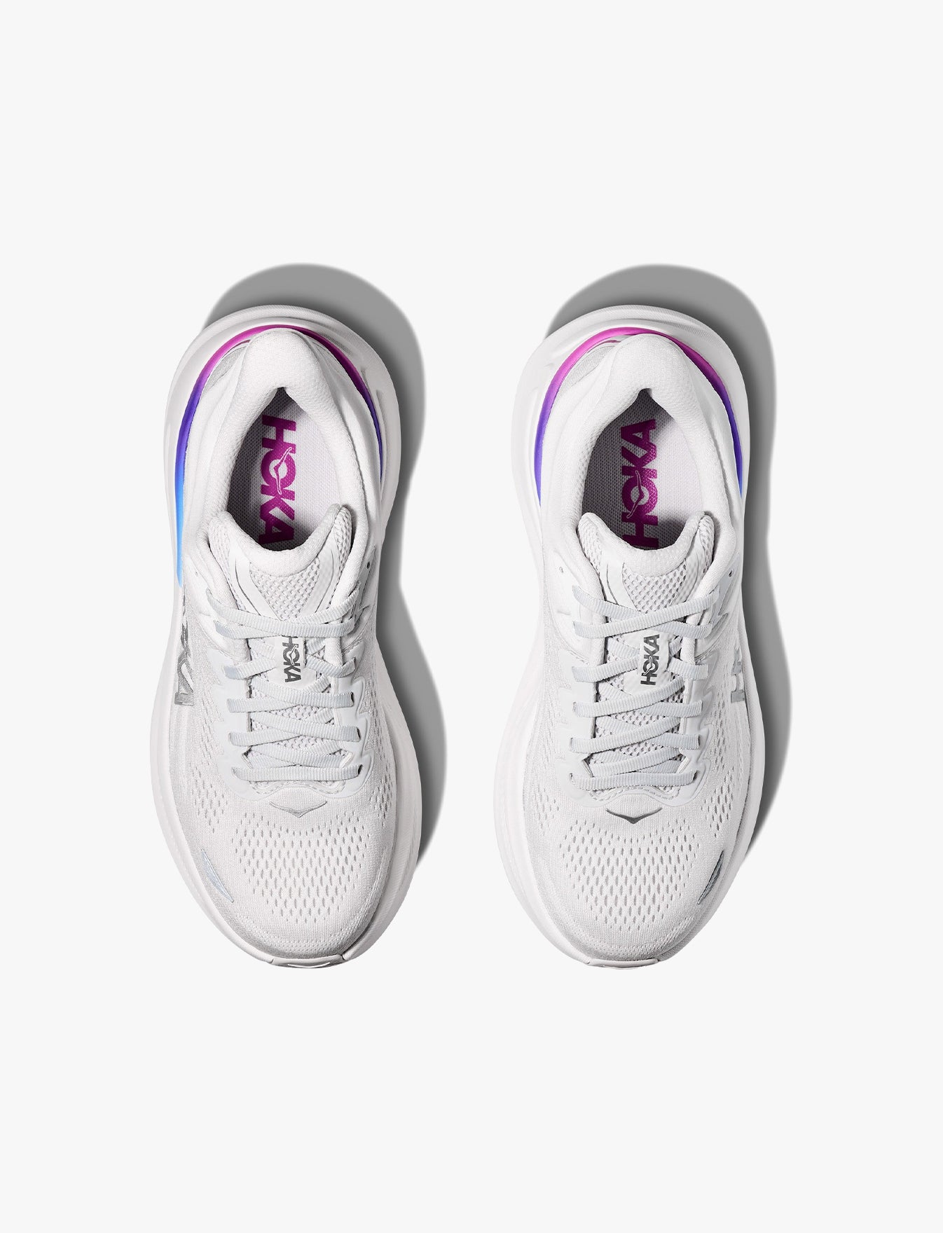 HOKA BONDI 9 - נעלי ספורט לאישה בונדי 9 בצבע אפור/לבן