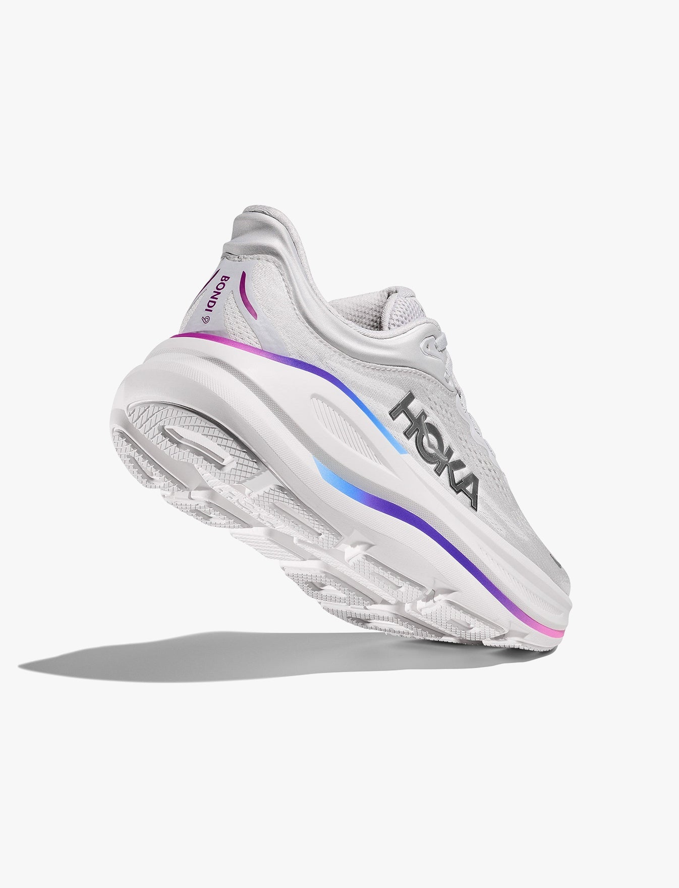 HOKA BONDI 9 - נעלי ספורט לאישה בונדי 9 בצבע אפור/לבן
