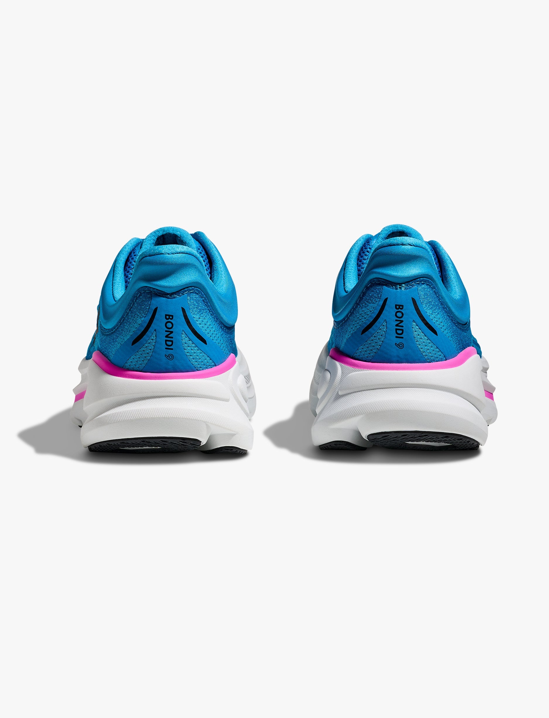 HOKA BONDI 9 - נעלי ספורט לאישה בונדי 9 בצבע כחול סקיי/נאון פוקסי