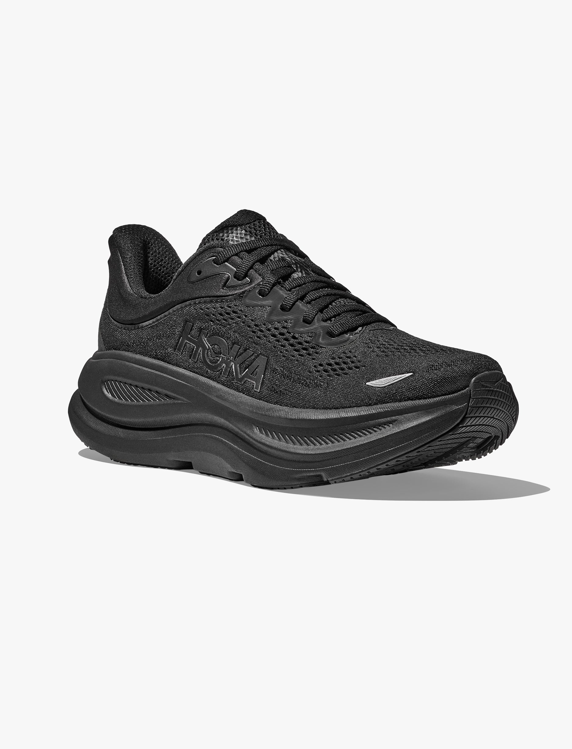 HOKA BONDI WIDE 9 - נעלי ספורט גברים בונדי 9 רחבות בצבע שחור/שחור