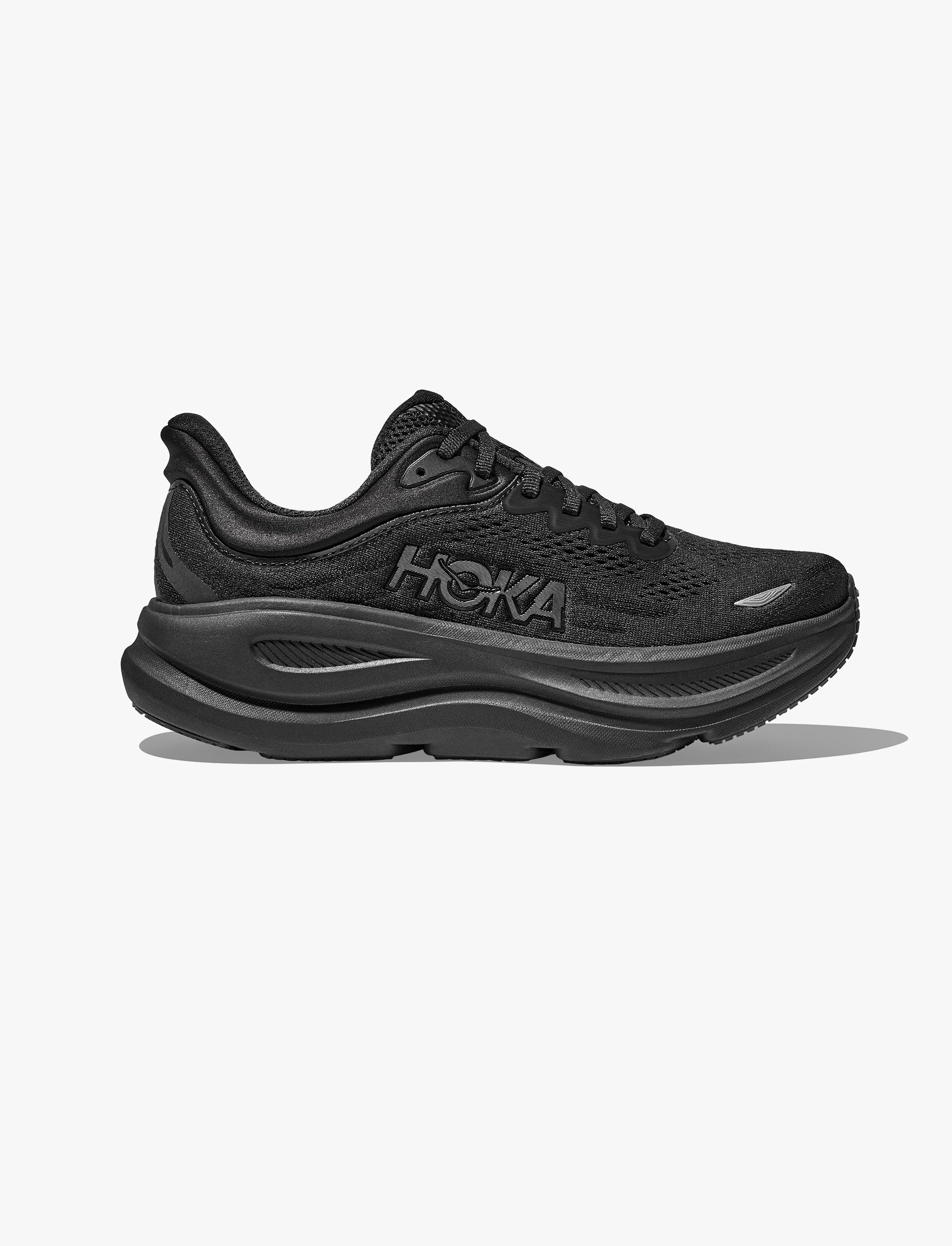 HOKA BONDI WIDE 9 - נעלי ספורט גברים בונדי 9 רחבות בצבע שחור/שחור
