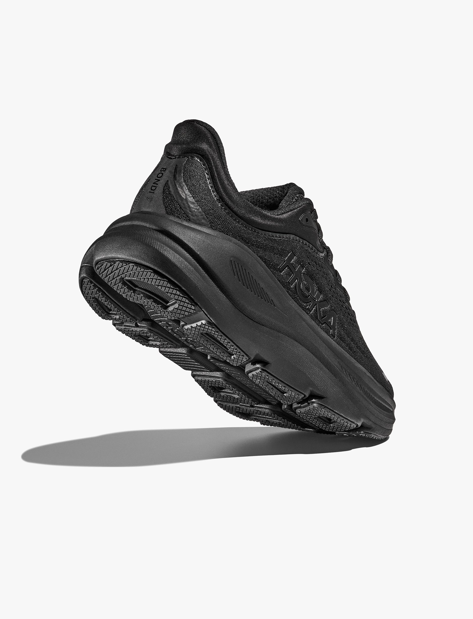 HOKA BONDI WIDE 9 - נעלי ספורט גברים בונדי 9 רחבות בצבע שחור/שחור