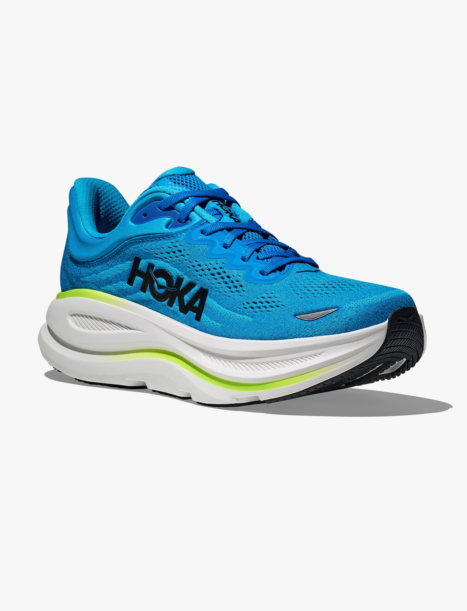 HOKA BONDI WIDE 9 - נעלי ספורט גברים בונדי 9 רחבות בצבע כחול שמיים/כחול הוקה