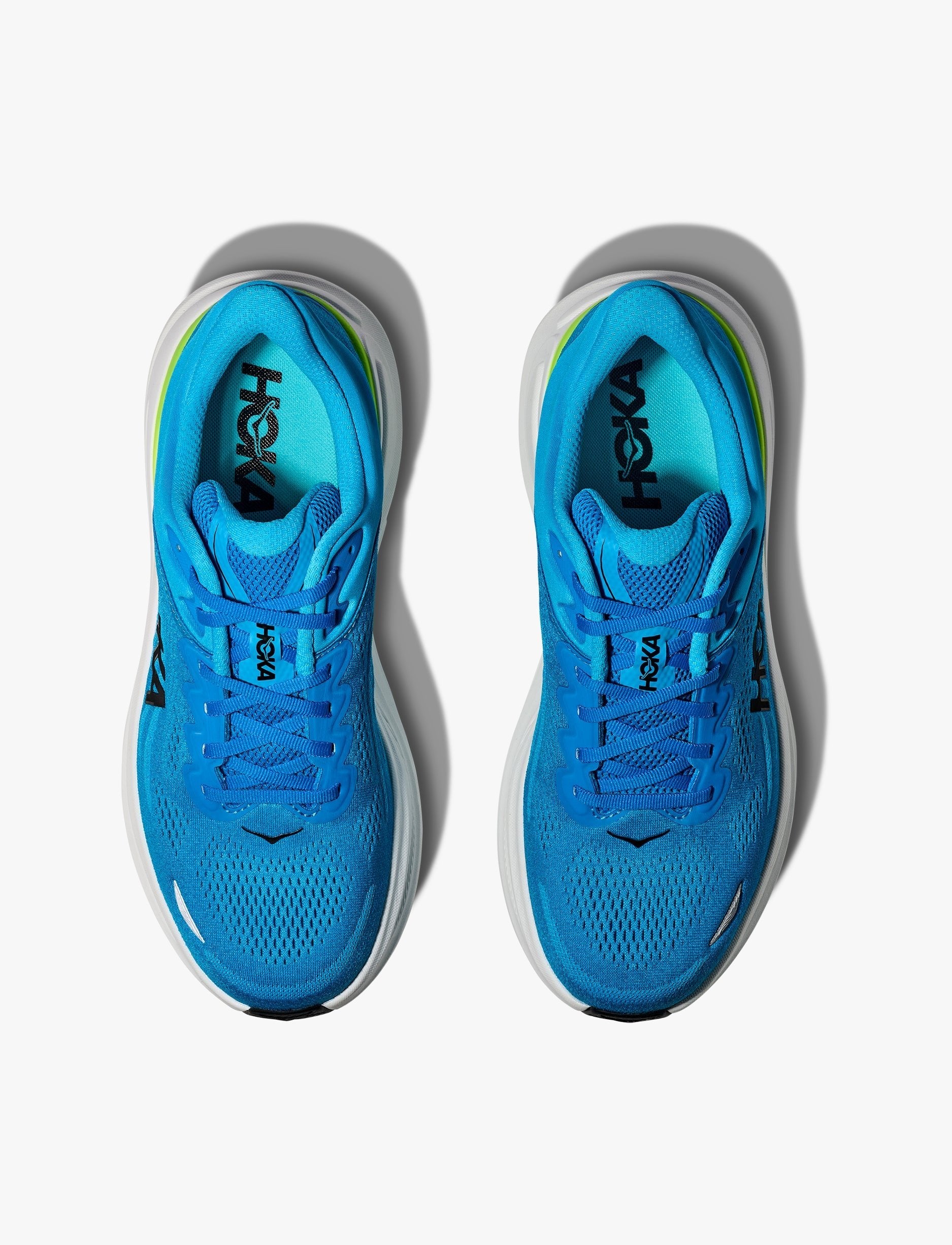 HOKA BONDI WIDE 9 - נעלי ספורט גברים בונדי 9 רחבות בצבע כחול שמיים/כחול הוקה