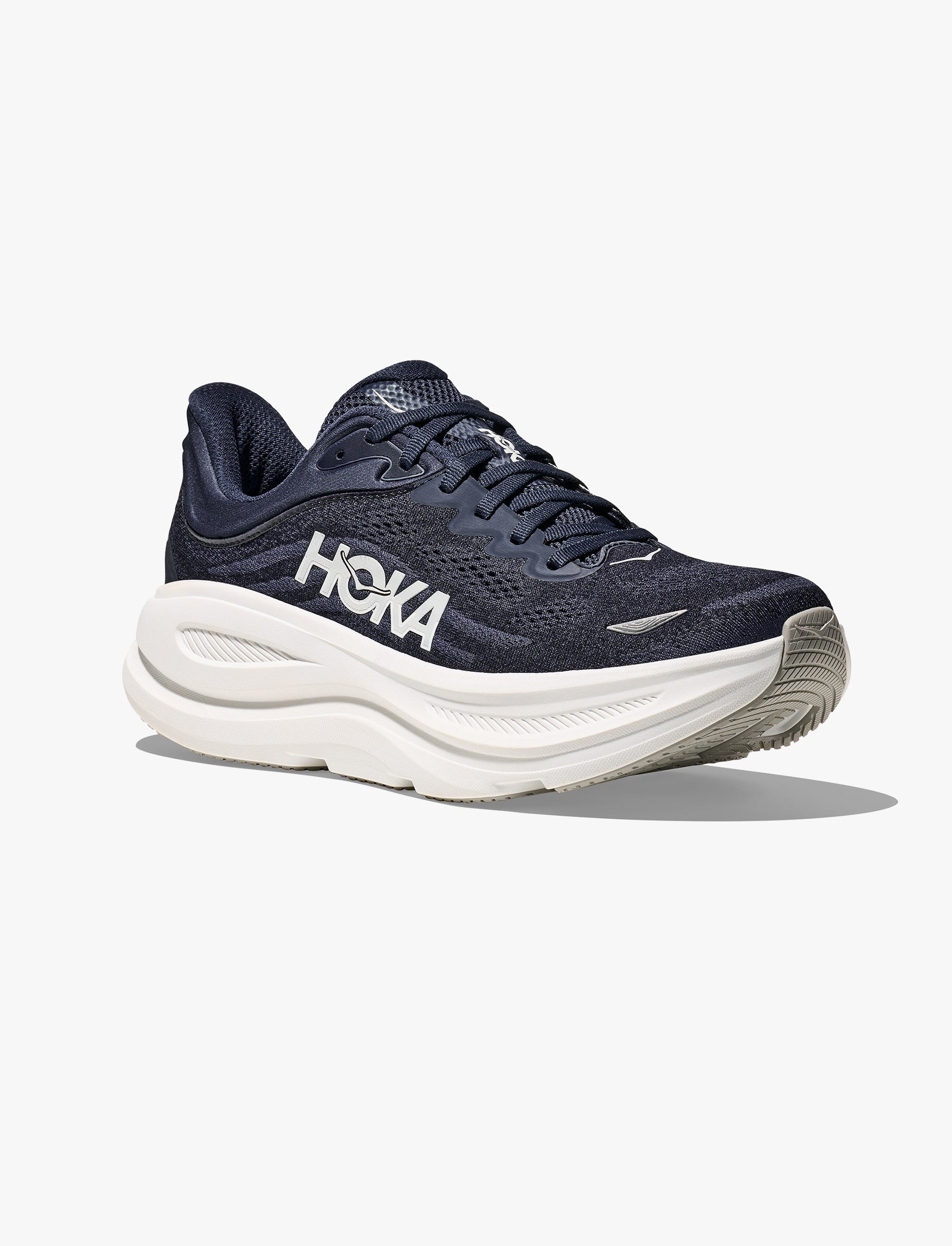 HOKA BONDI WIDE 9 - נעלי ספורט גברים בונדי 9 רחבות בצבע נייבי/לבן