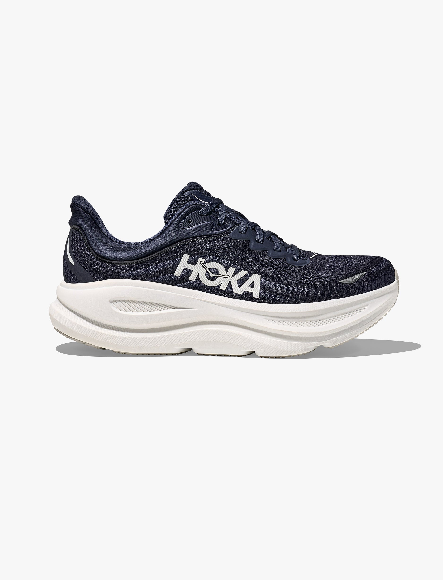 HOKA BONDI WIDE 9 - נעלי ספורט גברים בונדי 9 רחבות בצבע נייבי/לבן