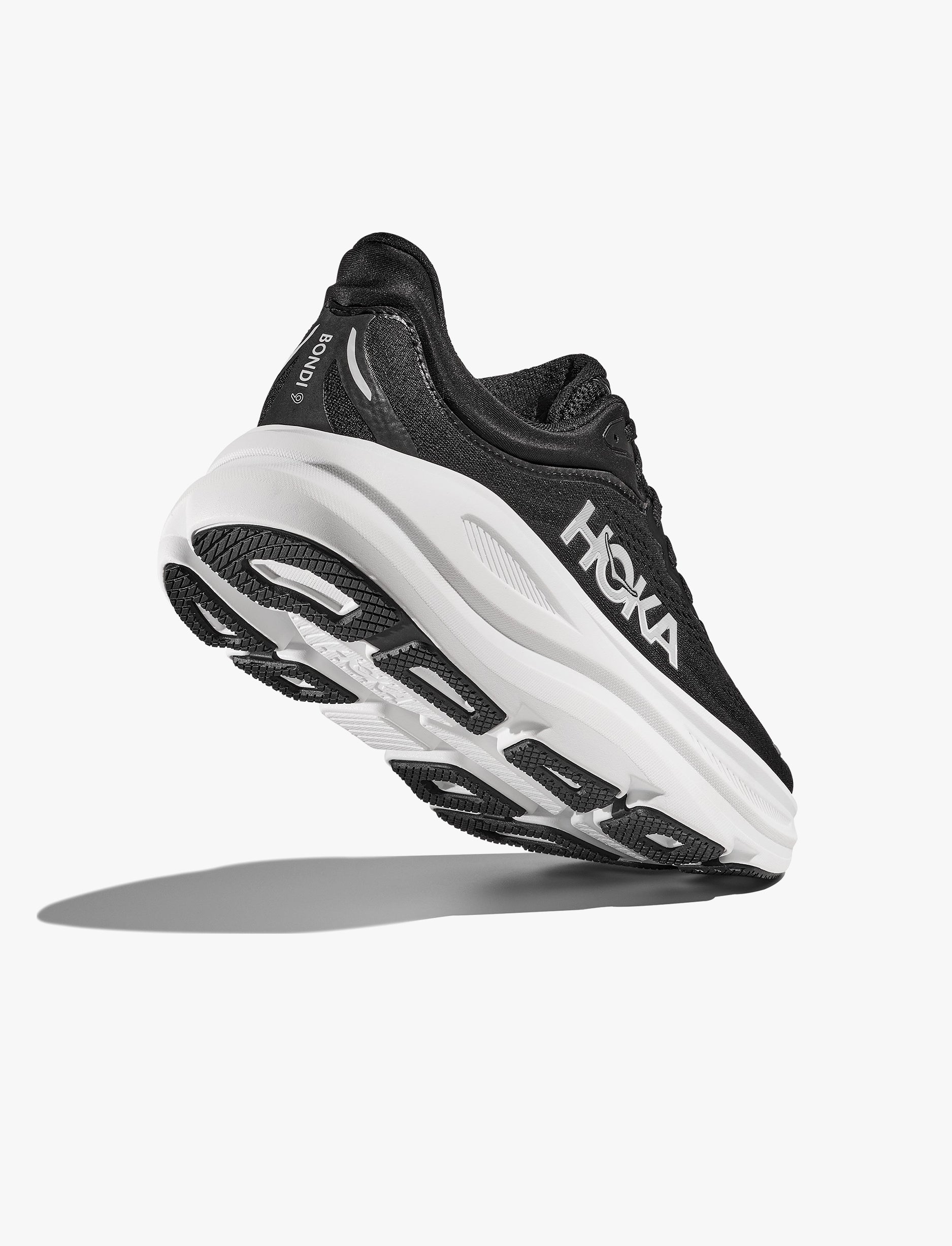 HOKA BONDI WIDE 9 - נעלי ספורט לנשים בונדי 9 רחבות בצבע שחור/לבן