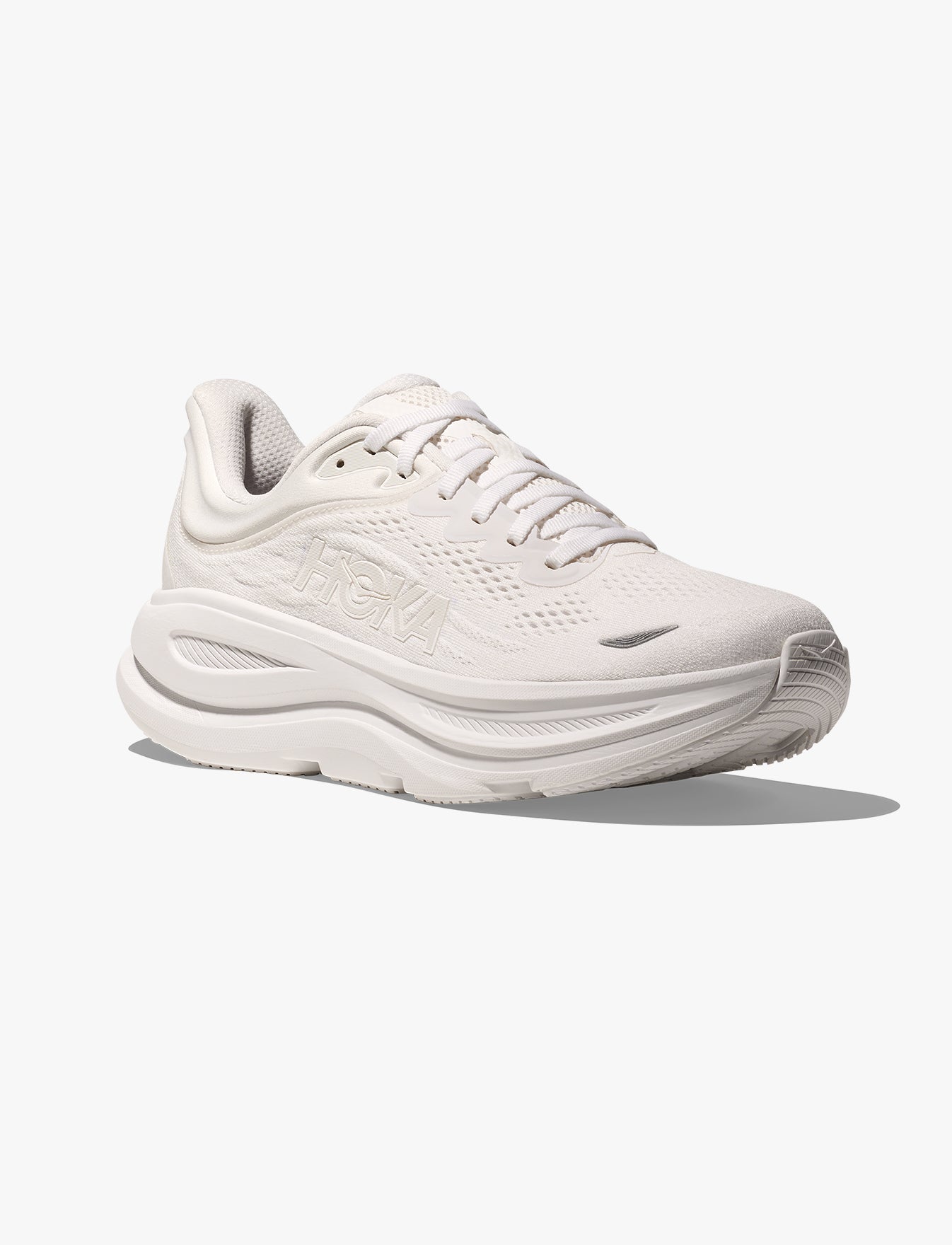HOKA BONDI WIDE 9 - נעלי ספורט לנשים בונדי 9 רחבות בצבע לבן