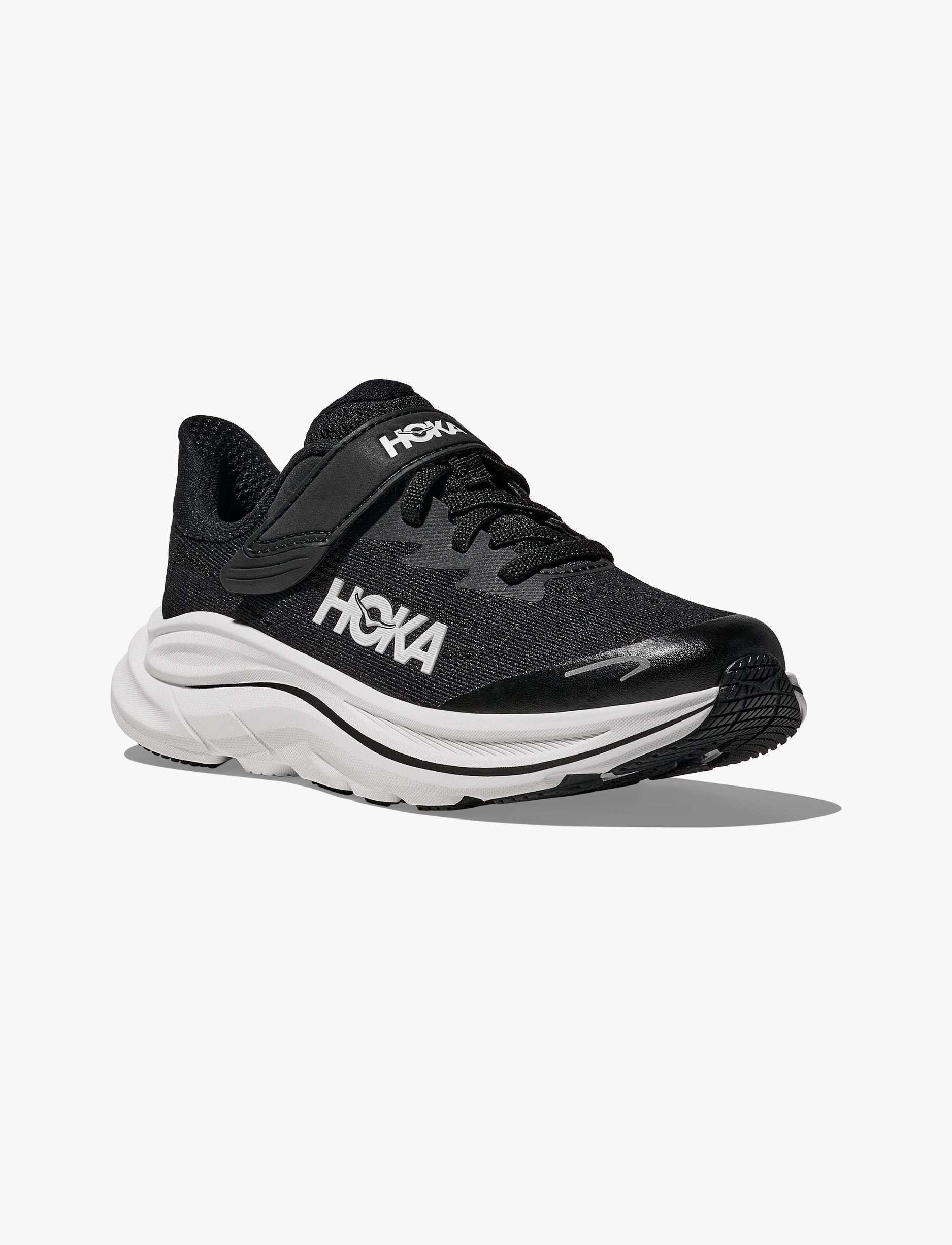 HOKA CLIFTON 10 LITTLE KIDS - נעלי ספורט ילדים הוקה קליפטון 10 בצבע שחור/לבן