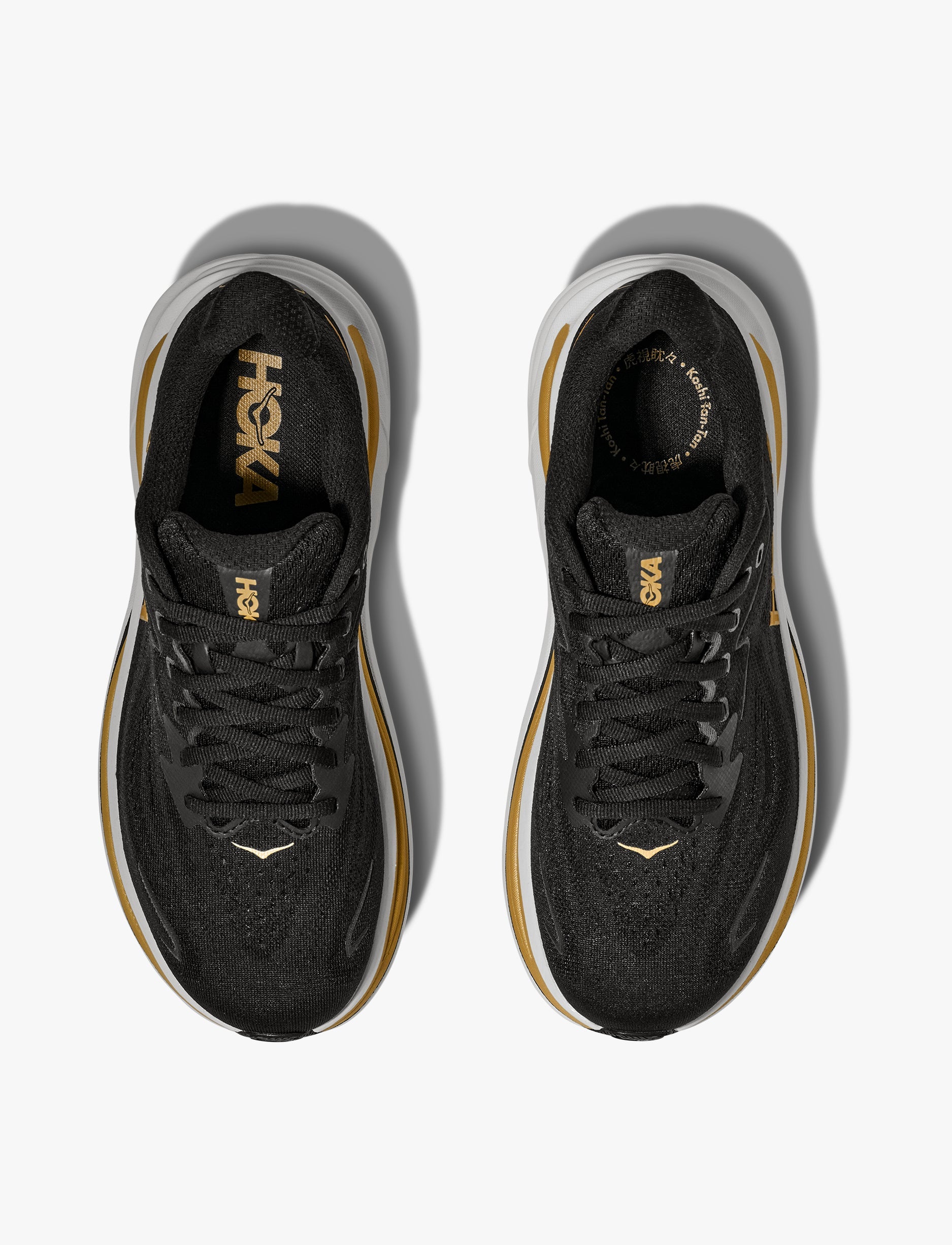 HOKA CLIFTON 10 - נעלי ספורט גברים הוקה קליפטון 10 בצבע שחור/זהב