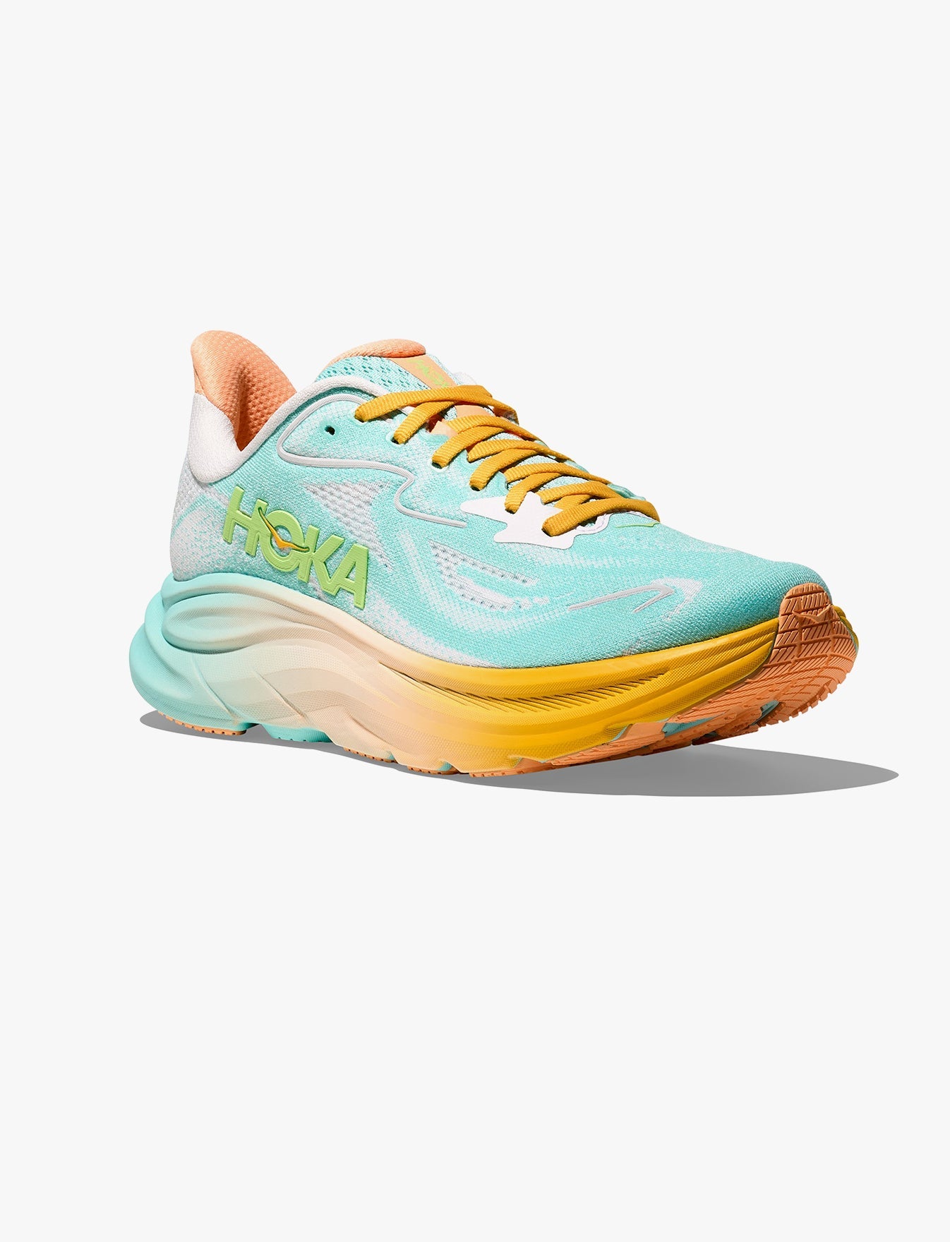 HOKA CLIFTON 10 - נעלי ספורט גברים הוקה קליפטון 10 בצבע כחול מנצנץ/לבן