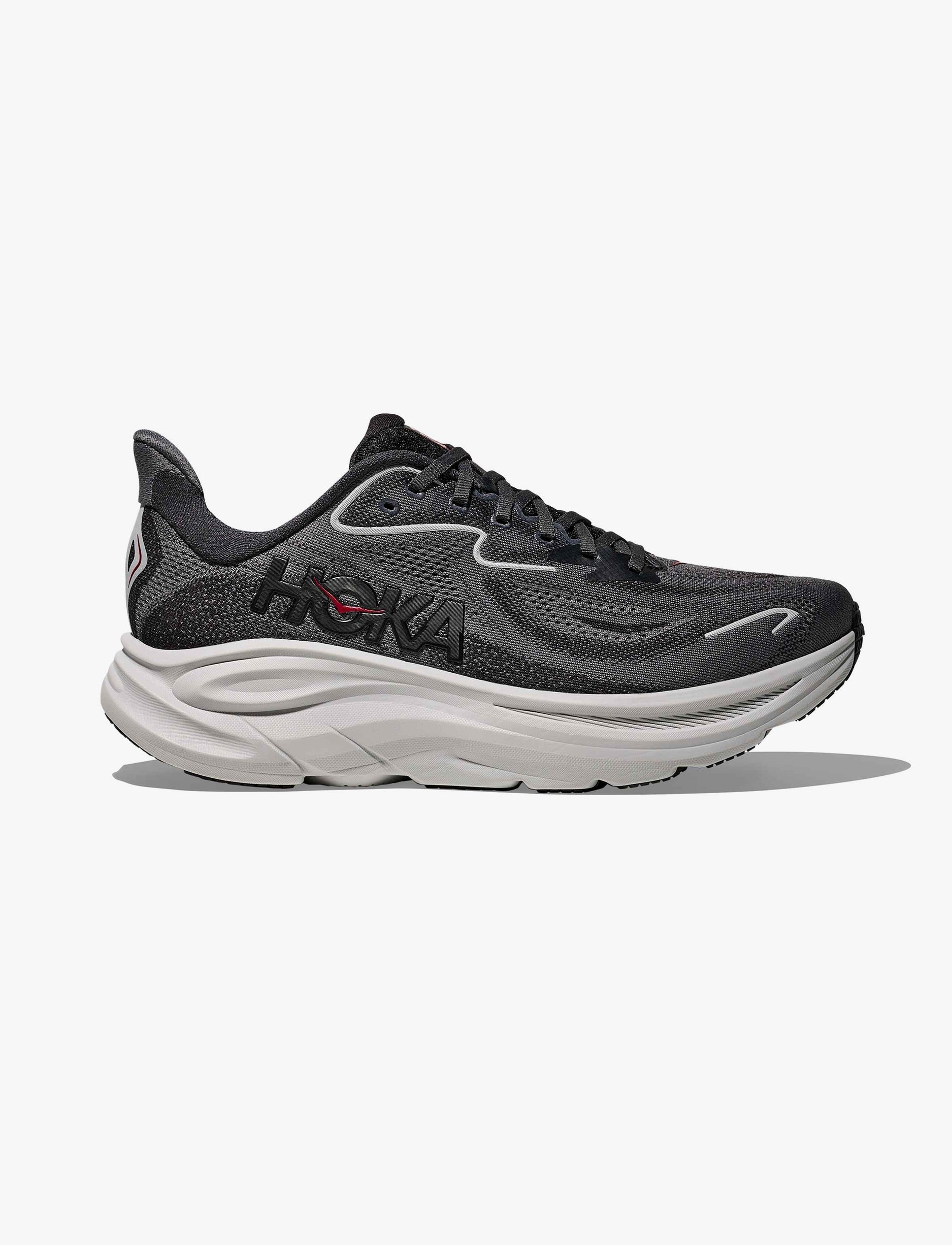 HOKA CLIFTON 10 - נעלי ספורט גברים הוקה קליפטון 10 בצבע שחור קרבון/אפור לווי