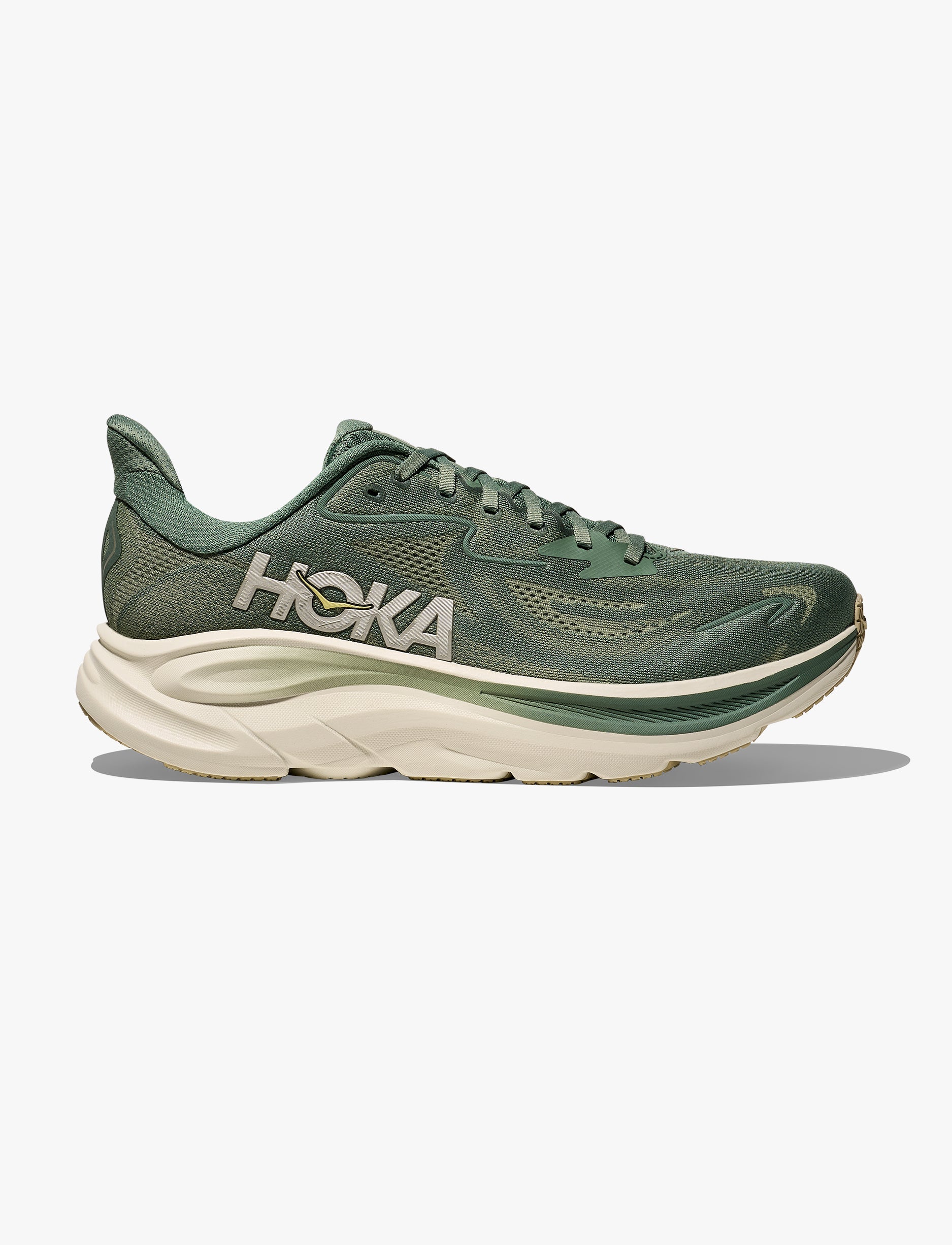 HOKA CLIFTON 10 - נעלי ספורט גברים הוקה קליפטון 10 בצבע ירוק פרן/מלח כמהין