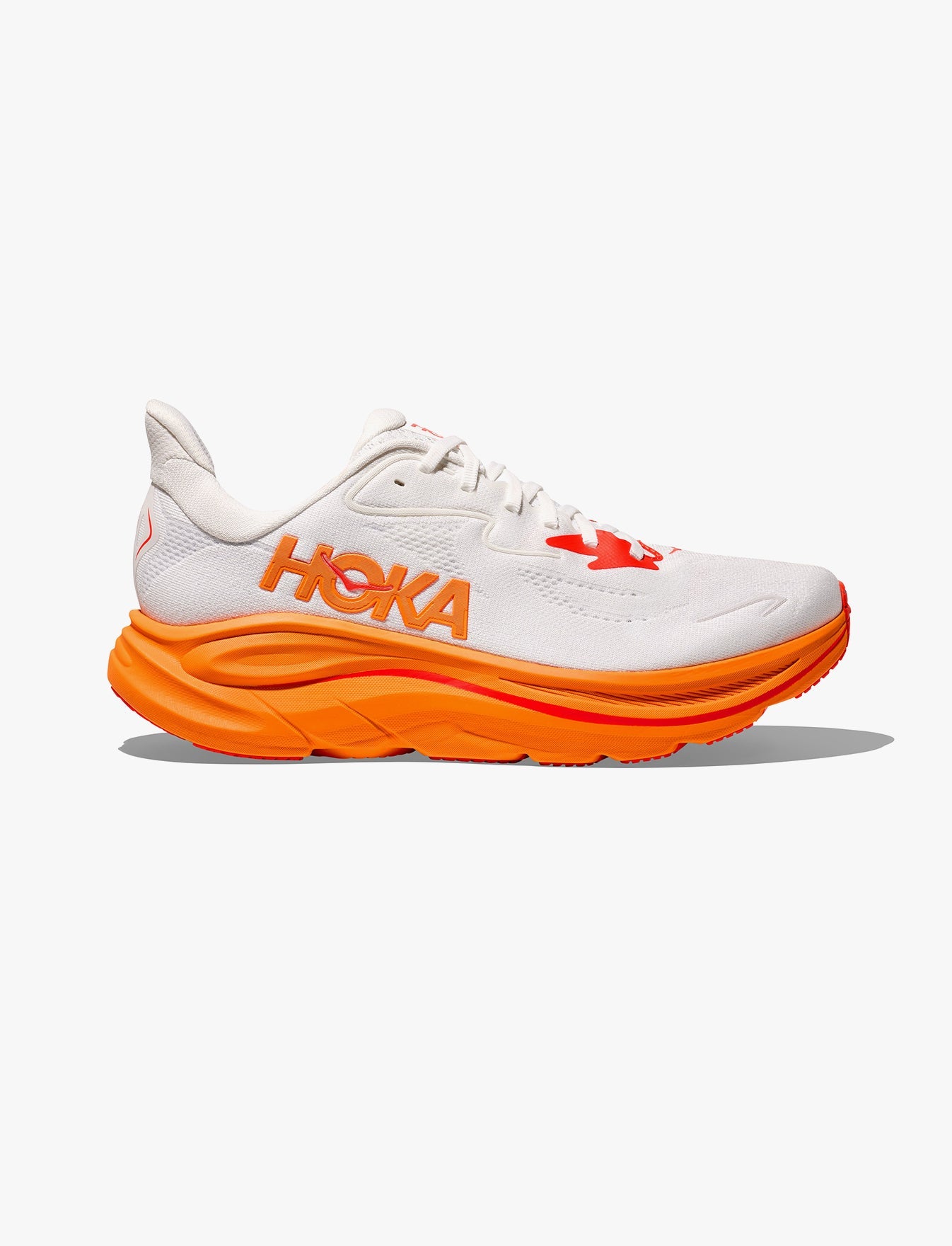 HOKA CLIFTON 10 - נעלי ספורט גברים הוקה קליפטון 10 בצבע פרוסט/כתום תפוז