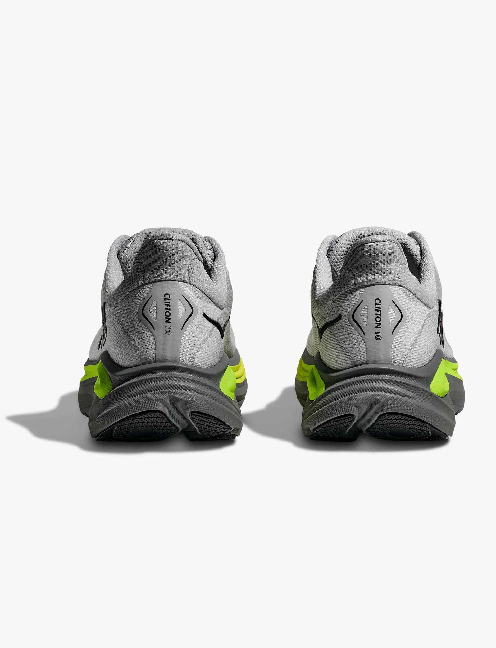 HOKA CLIFTON 10 - נעלי ספורט גברים הוקה קליפטון 10 בצבע צהוב זרחני/אפור אסטר