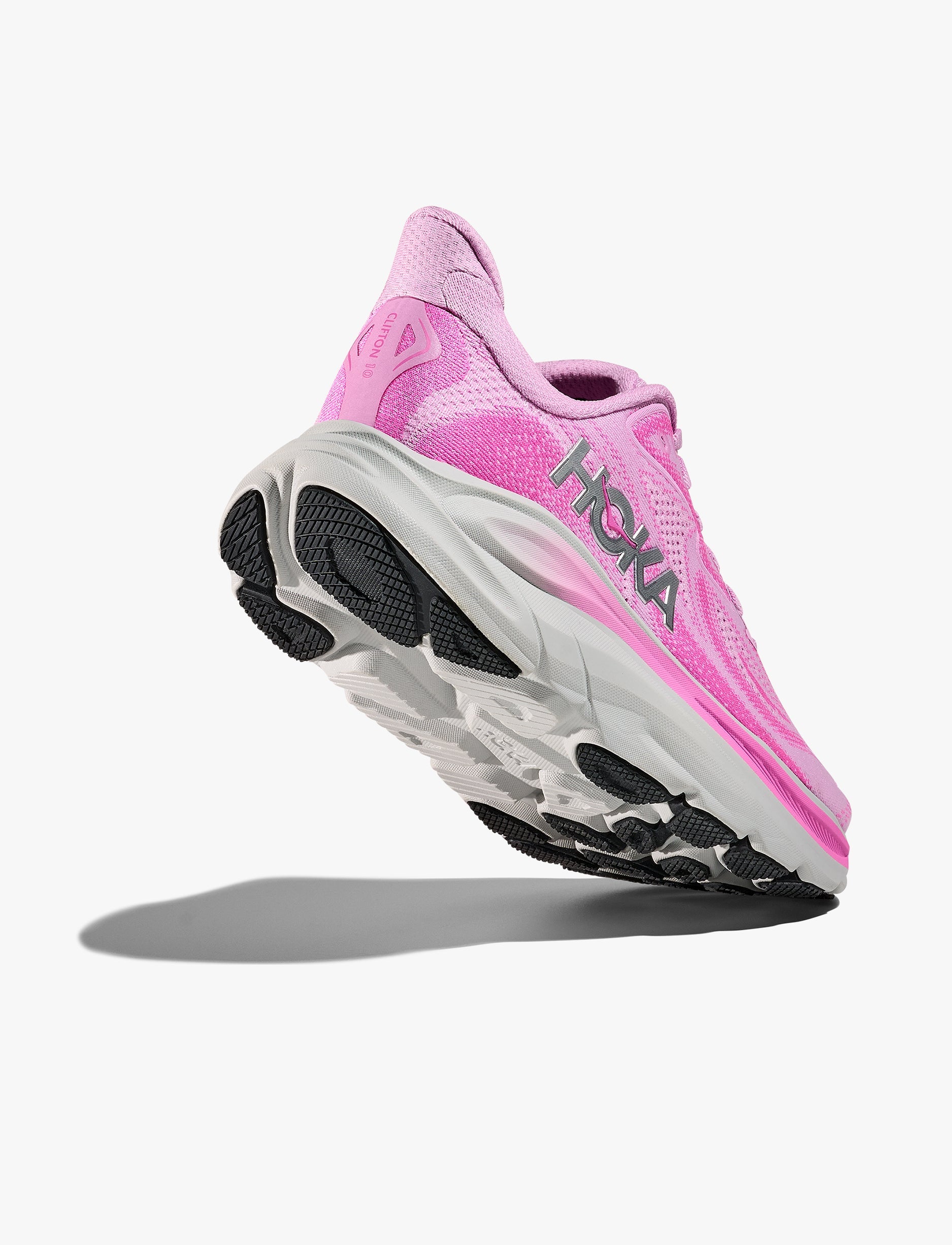 HOKA CLIFTON 10 -  נעלי ספורט נשים הוקה קליפטון 10 בצבע צוף פרחים/נאון פוקסי