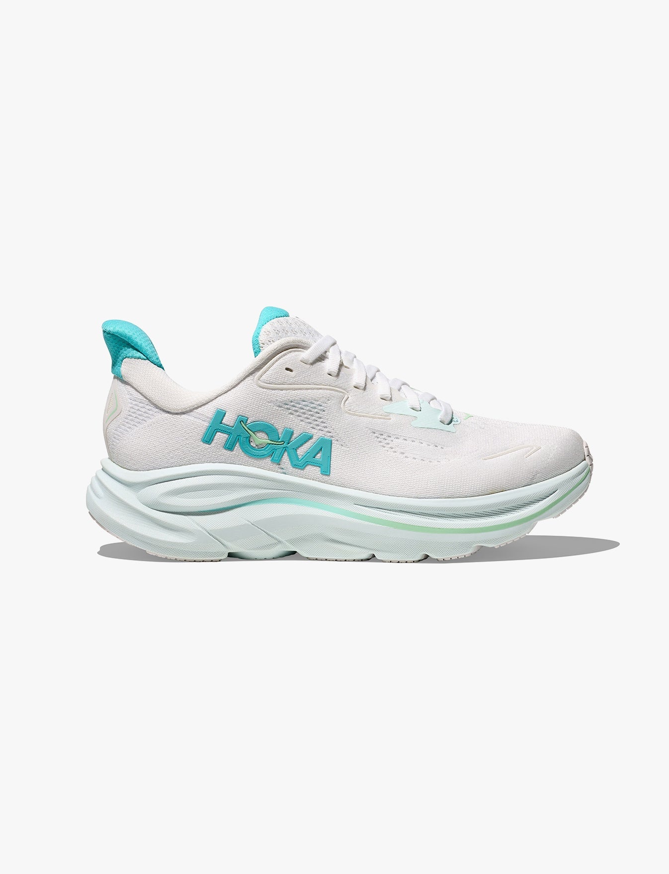 HOKA CLIFTON 10 -  נעלי ספורט נשים הוקה קליפטון 10 בצבע לבן/כחול סיאלו