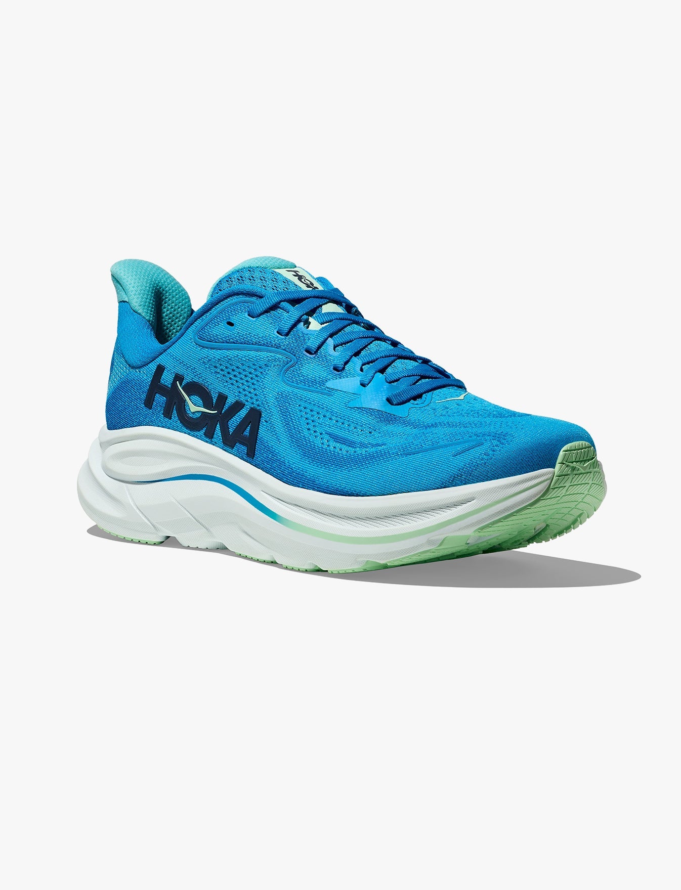 HOKA CLIFTON WIDE 10 - נעלי ספורט גברים הוקה קליפטון 10 רחבות בצבע כחול/כחול שמיים
