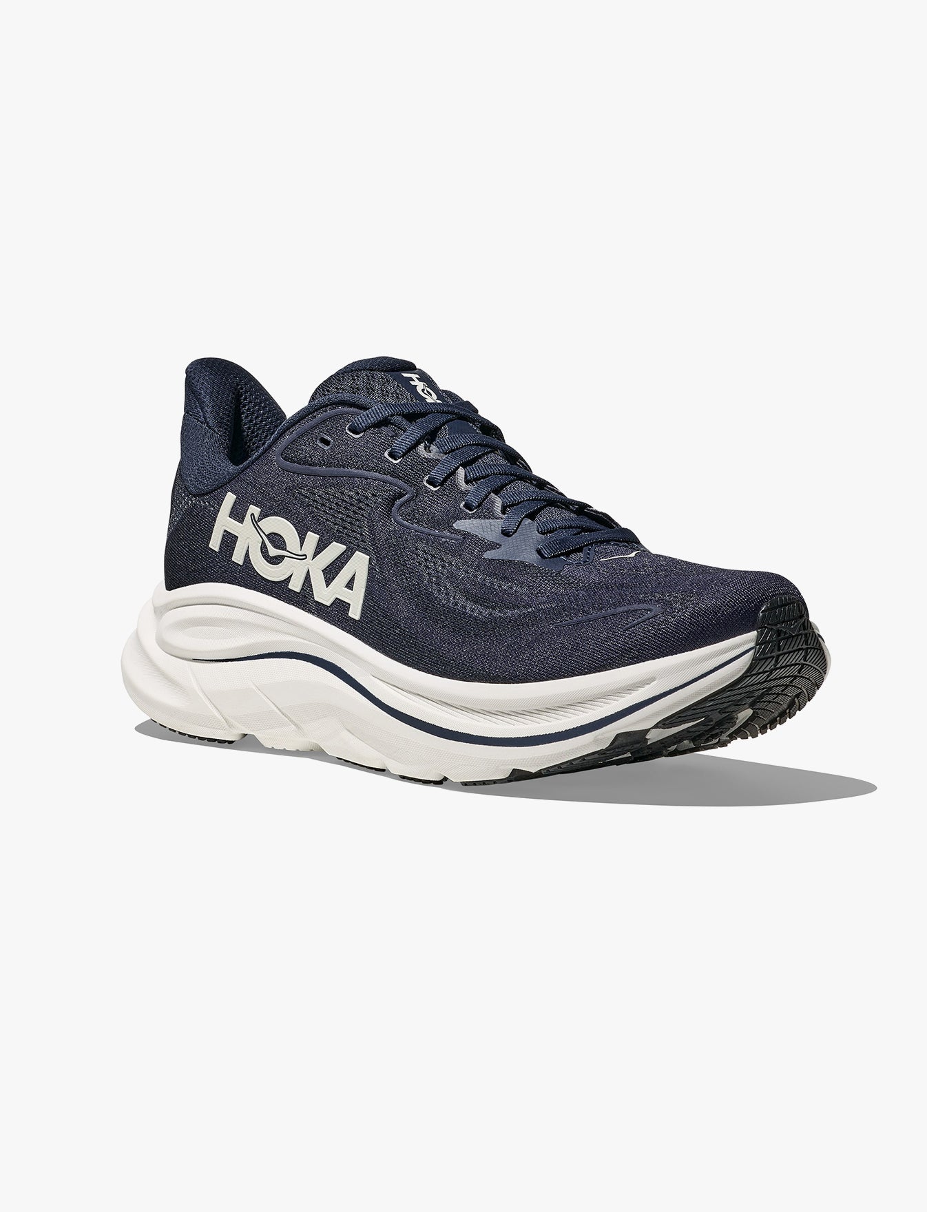 HOKA CLIFTON WIDE 10 - נעלי ספורט גברים הוקה קליפטון 10 רחבות בצבע נייבי/לבן