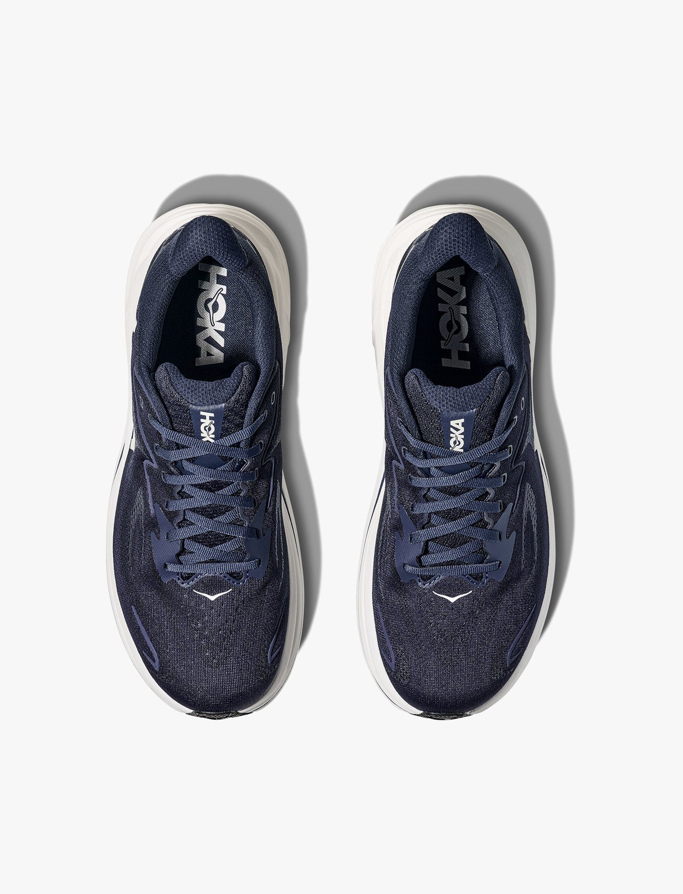 HOKA CLIFTON WIDE 10 - נעלי ספורט גברים הוקה קליפטון 10 רחבות בצבע נייבי/לבן