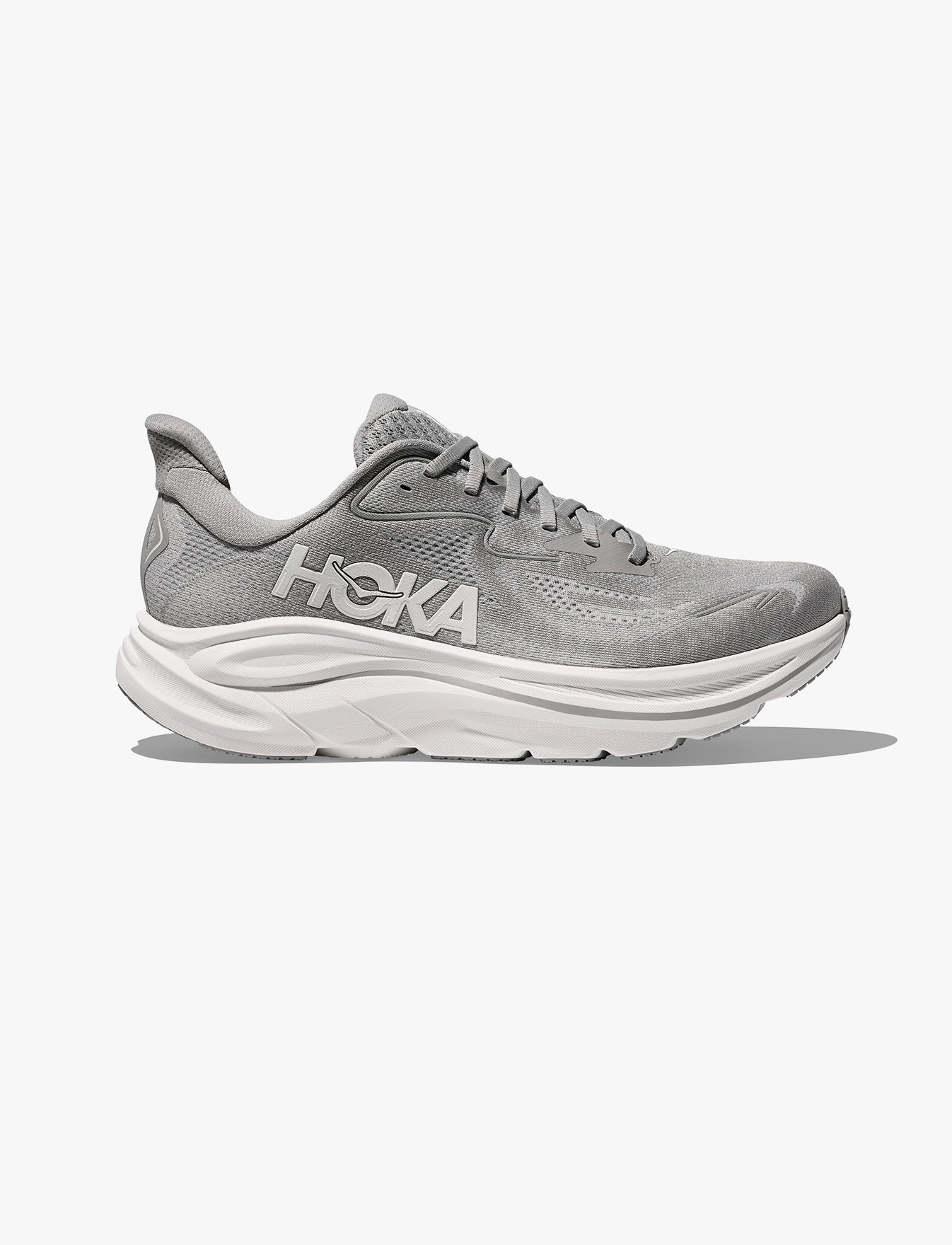 HOKA CLIFTON WIDE 10 - נעלי ספורט גברים הוקה קליפטון 10 רחבות בצבע אפור כוכב/אפור