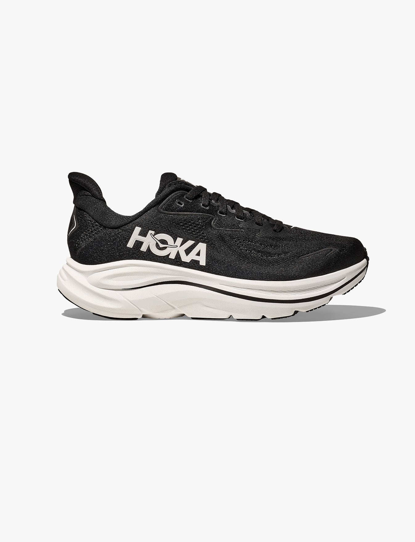 HOKA CLIFTON X-WIDE 10 - נעלי ספורט נשים  הוקה קליפטון 10 אקסטרה רחבות בצבע שחור/לבן