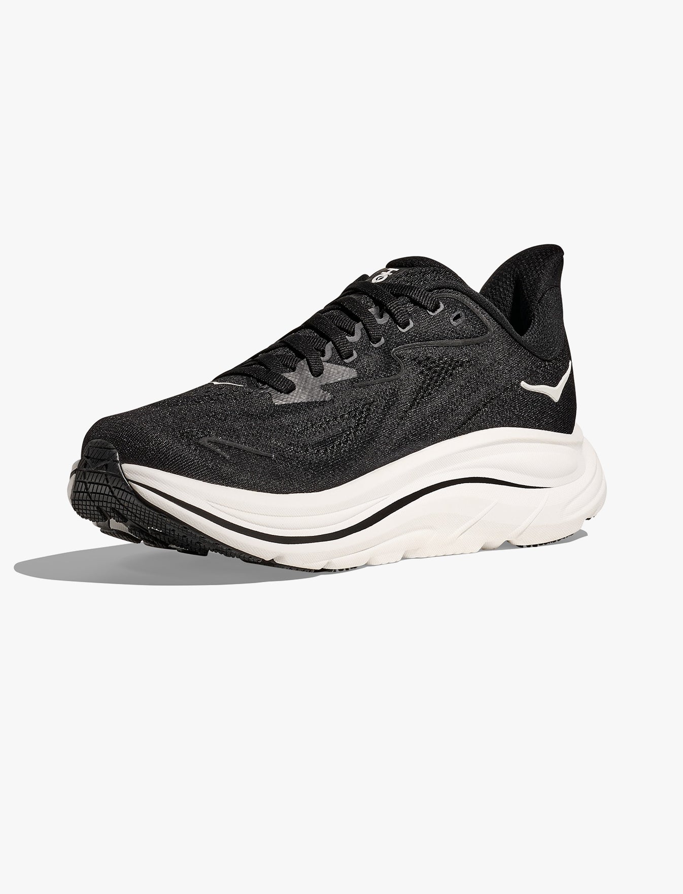 HOKA CLIFTON X-WIDE 10 - נעלי ספורט נשים  הוקה קליפטון 10 אקסטרה רחבות בצבע שחור/לבן