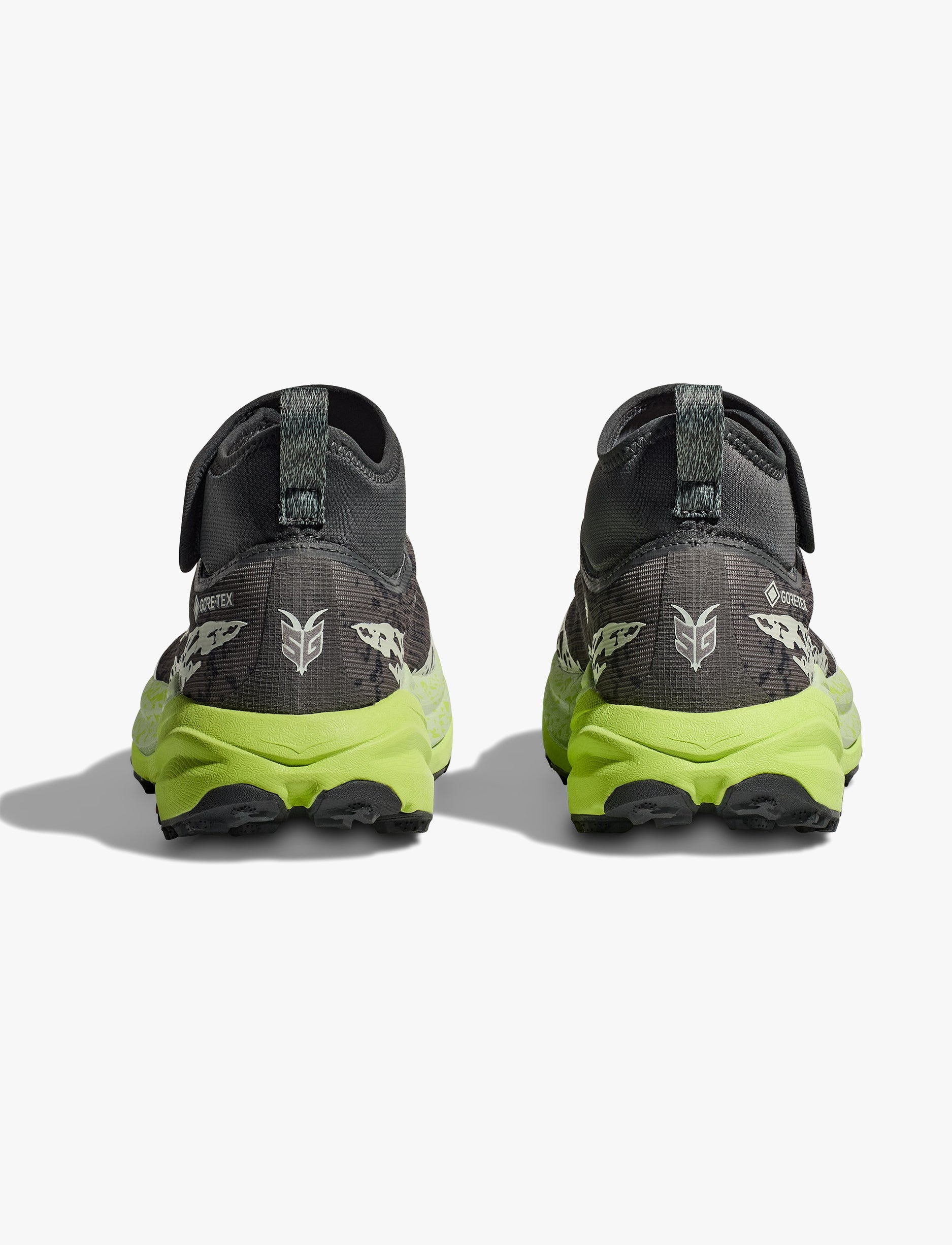 HOKA SPEEDGOAT 6 MID GTX - נעלי הוקה ספידגוט 6 מיד לגברים בצבע אפור אורביט/ירקרק