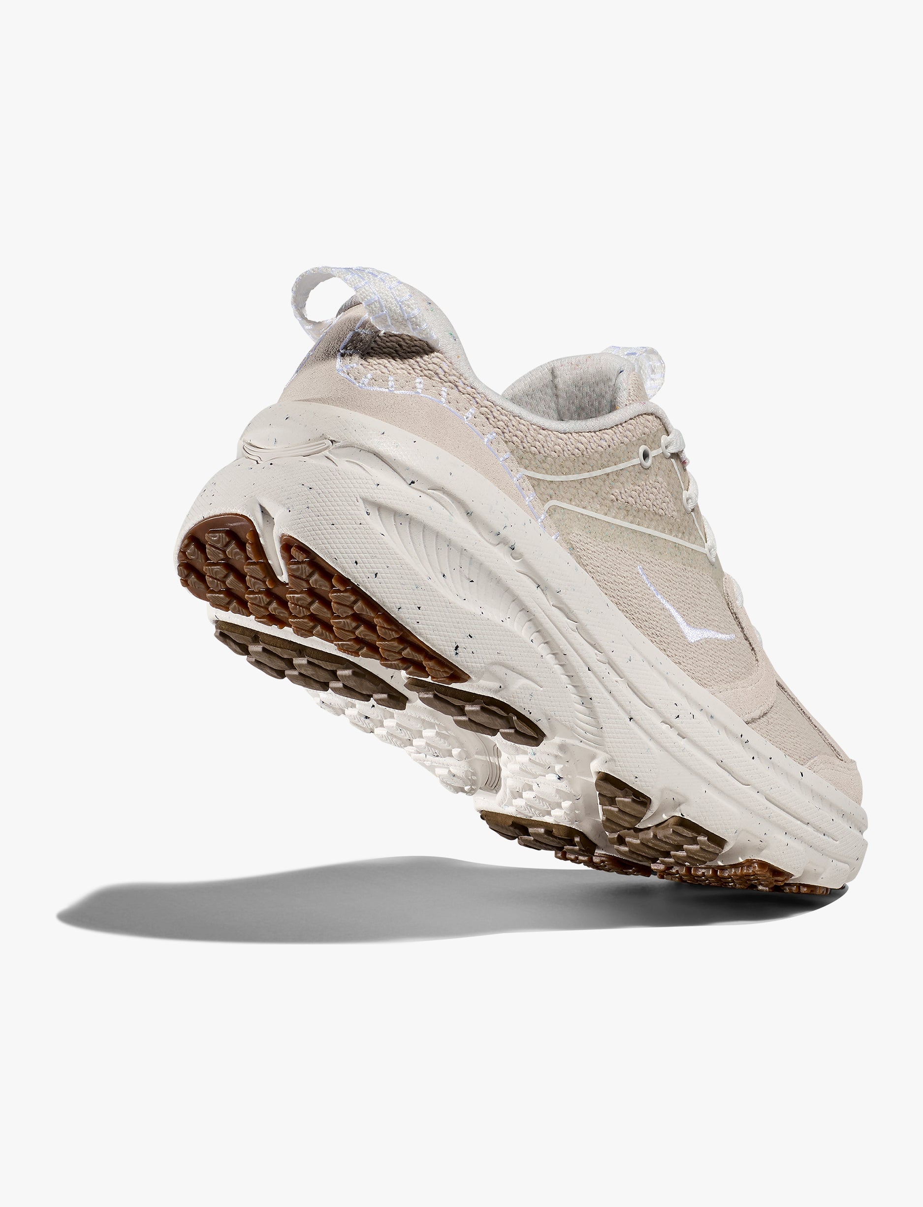 HOKA BONDI B3LS BP - נעלי הוקה בונדי אופנה בצבע פרוסט/פפר