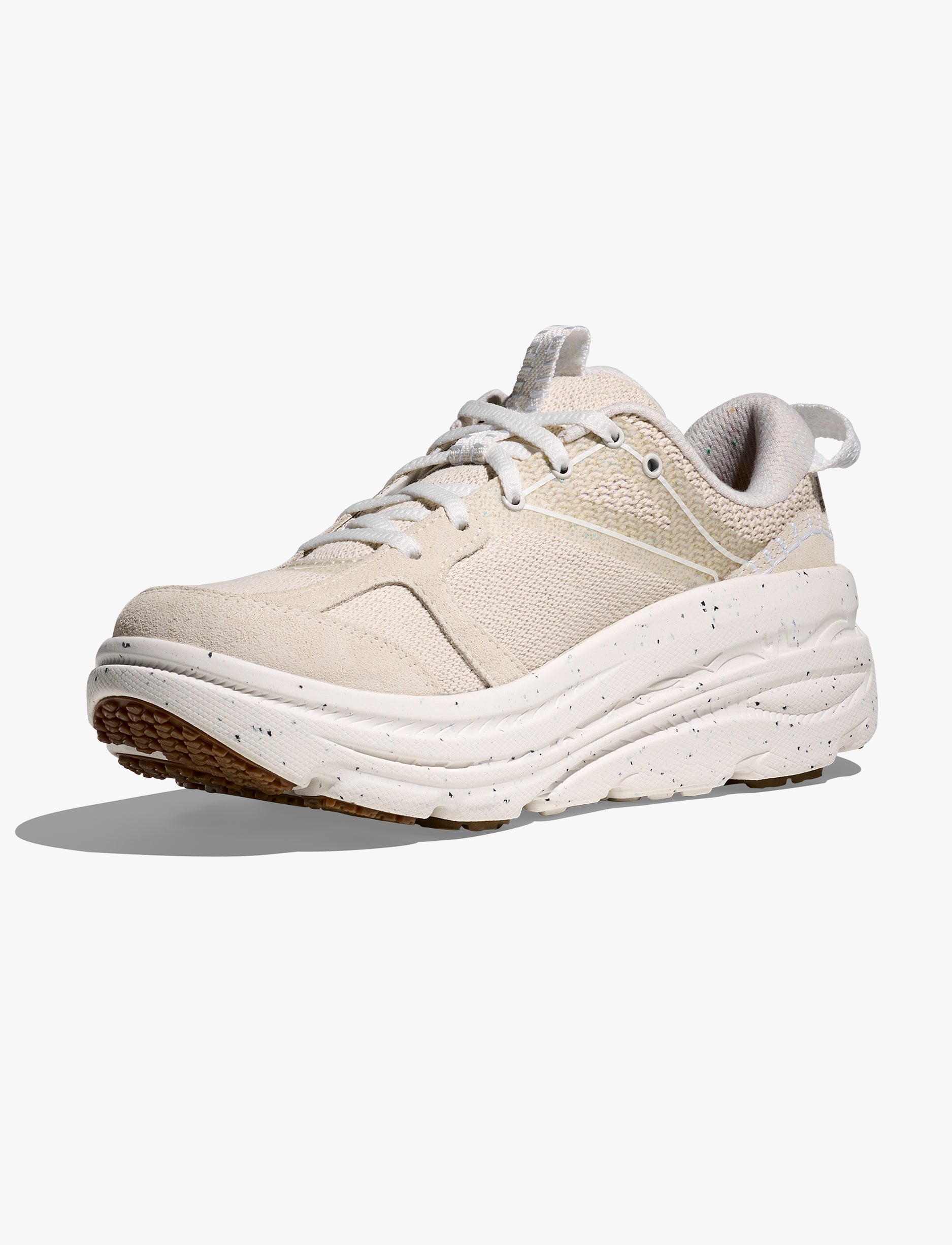HOKA BONDI B3LS BP - נעלי הוקה בונדי אופנה בצבע פרוסט/פפר
