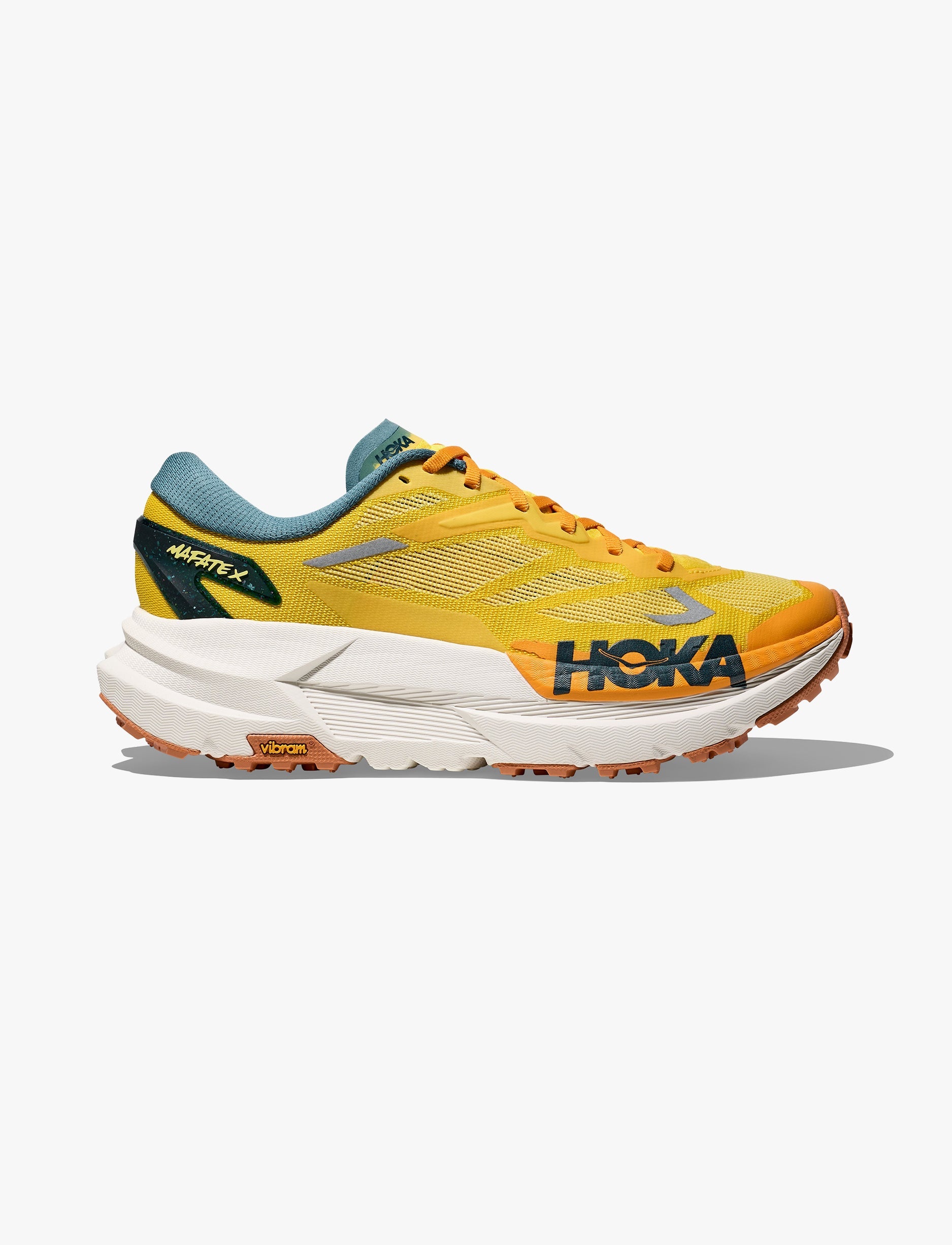 HOKA MAFATE X - נעלי ספורט גברים הוקה מאפטה איקס בצבע כתום ערפלי/ירוק