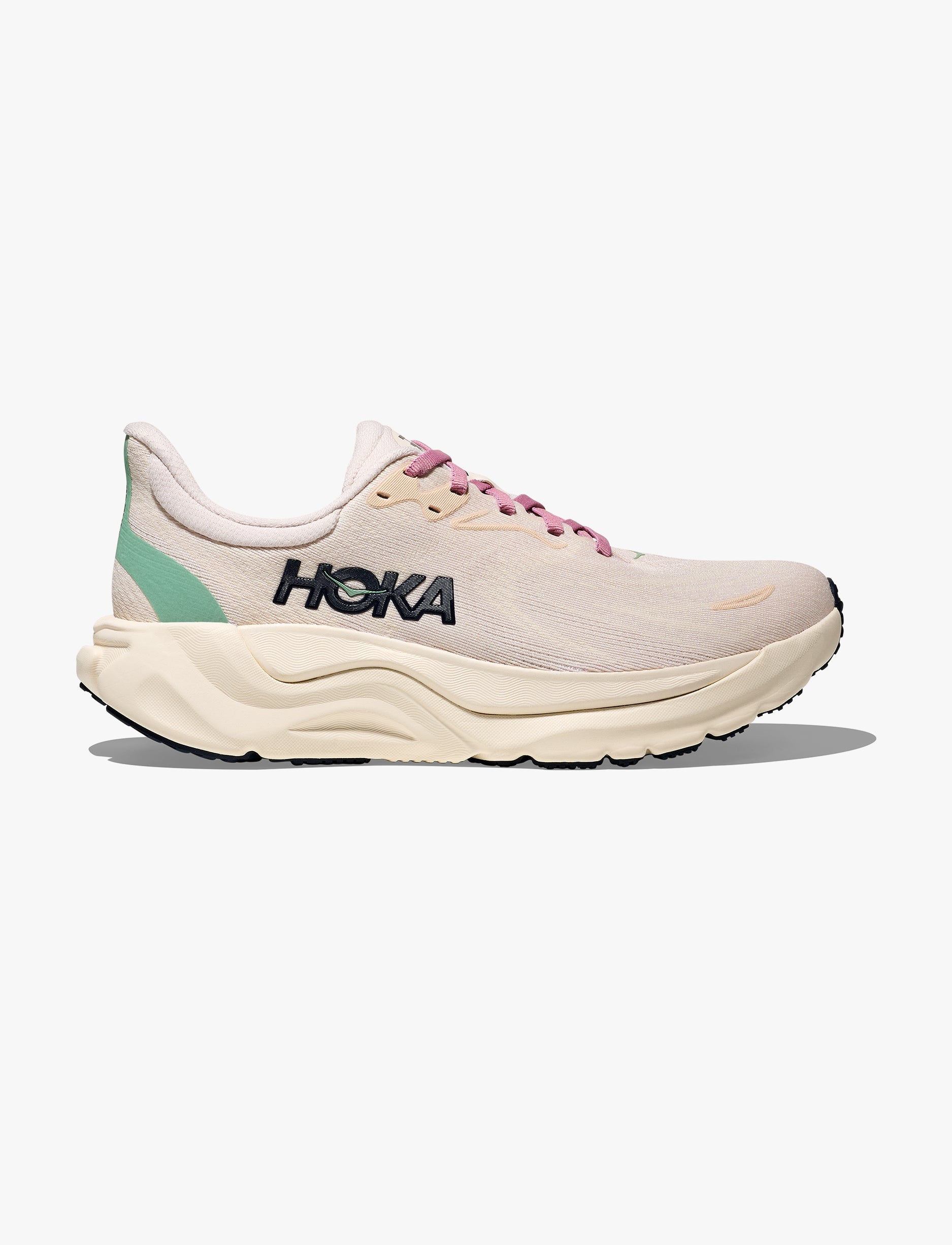 HOKA Arahi Wide 8 - נעלי ספורט נשים הוקה ארהי 8 רחבות בצבע קרם ורדים/אלבסטר