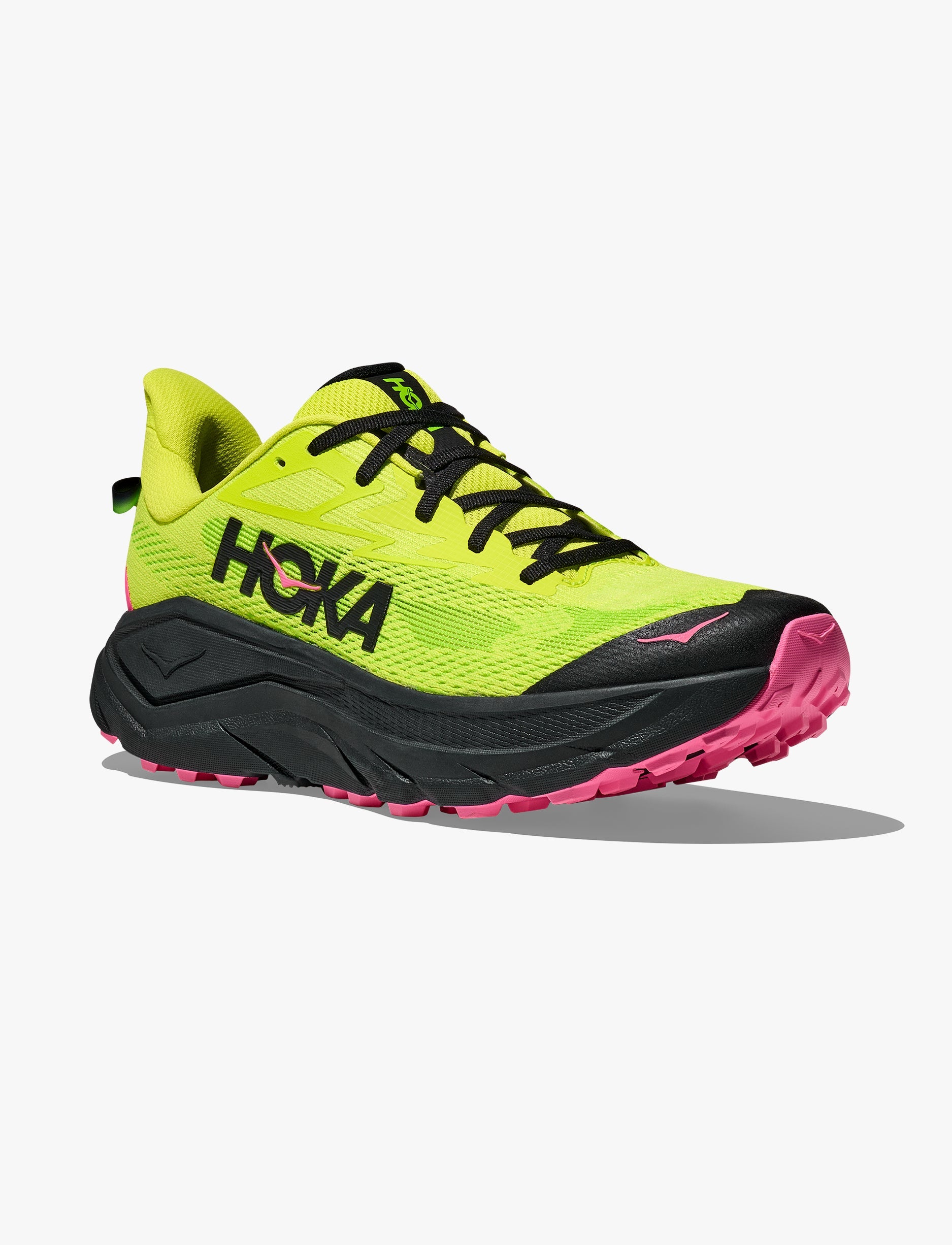 Hoka Challenger 8 - נעלי ספורט גברים הוקה צ'אלנג'ר 8 בצבע נאון הוקה לימן/שחור