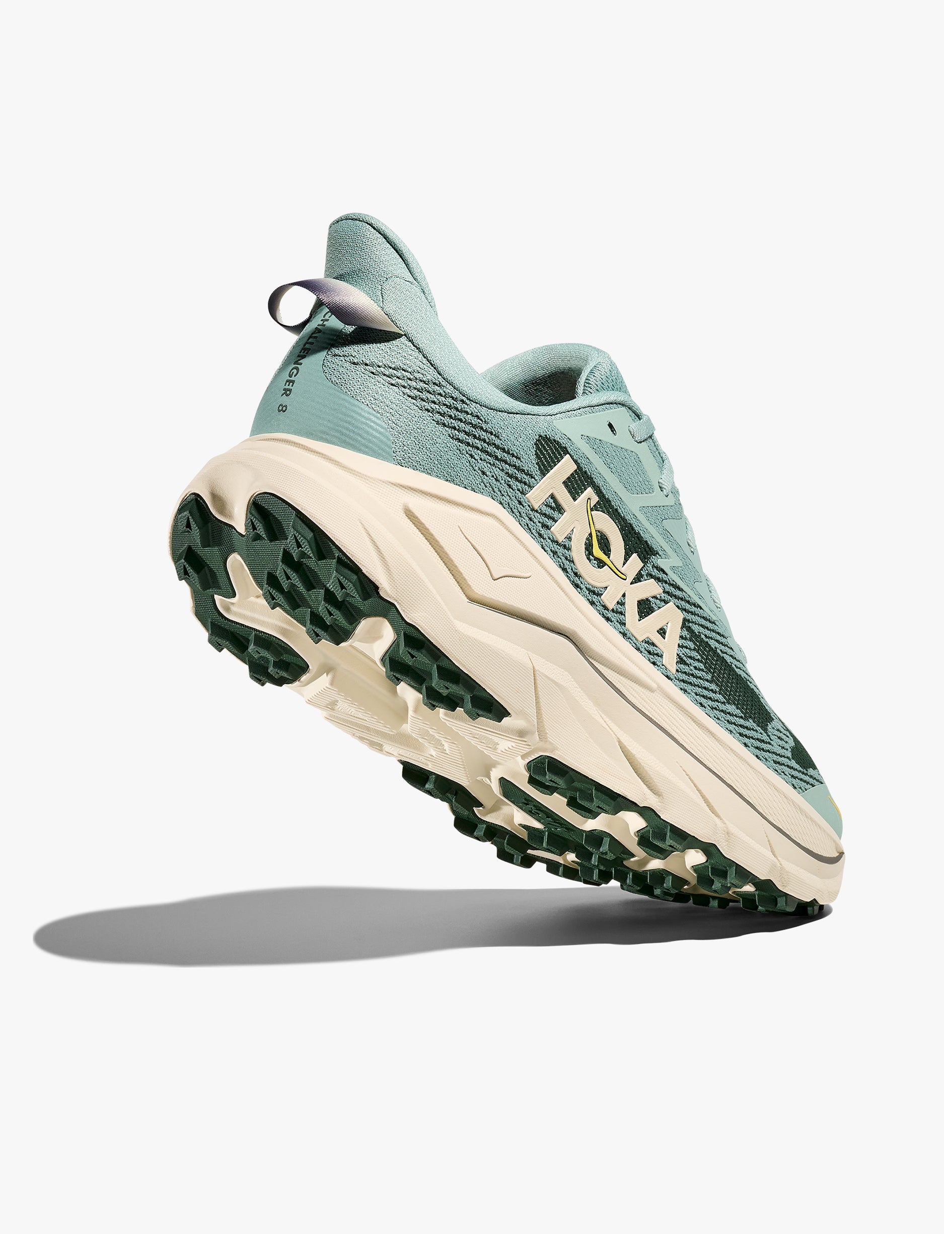 Hoka Challenger Wide 8 - נעלי ספורט גברים הוקה צ'אלנג'ר 8 רחבות בצבע ירוק ג'ייד/כמהין