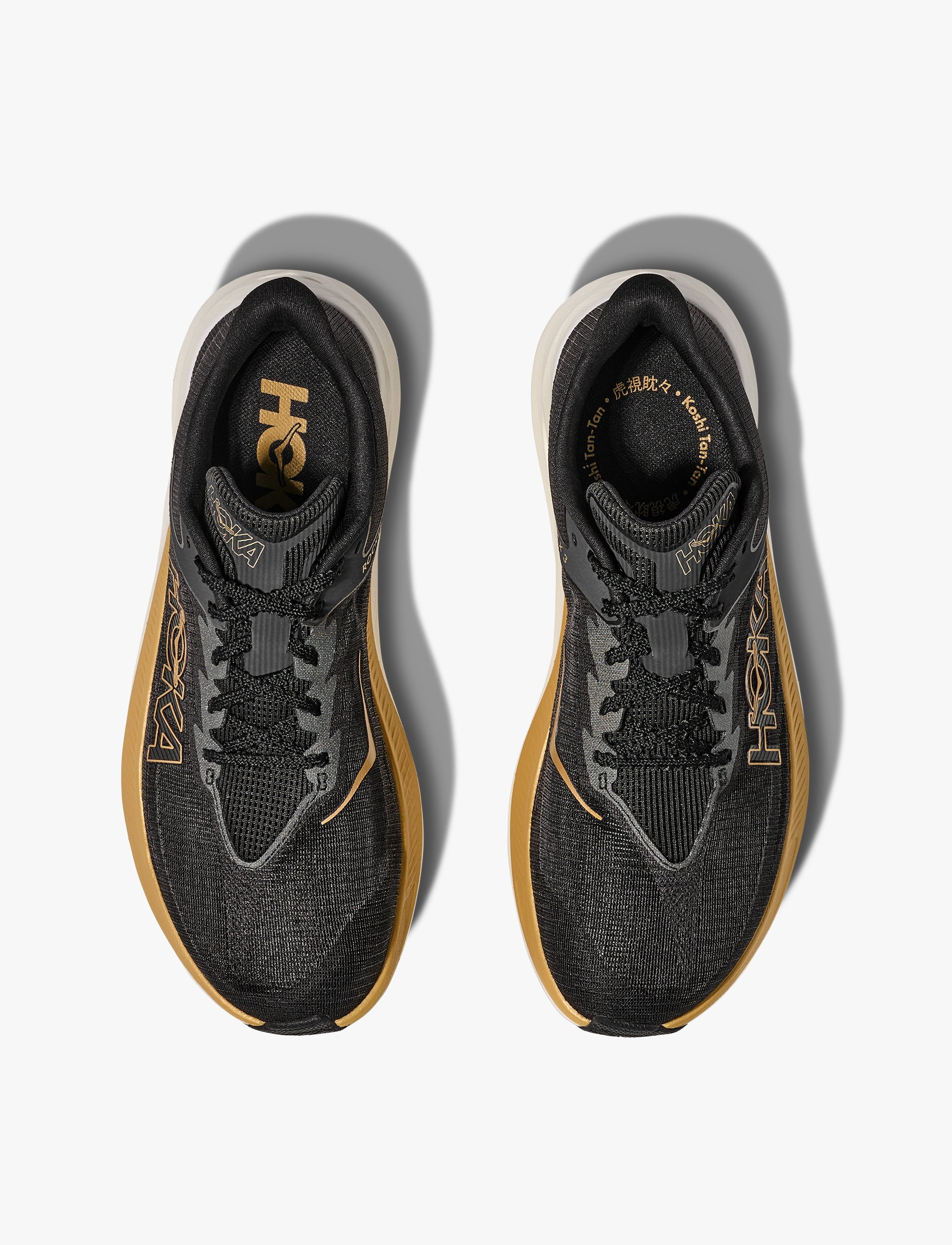 HOKA ROCKET X 3 - נעלי ספורט הוקה רוקט איקס 3 בצבע שחור/זהב