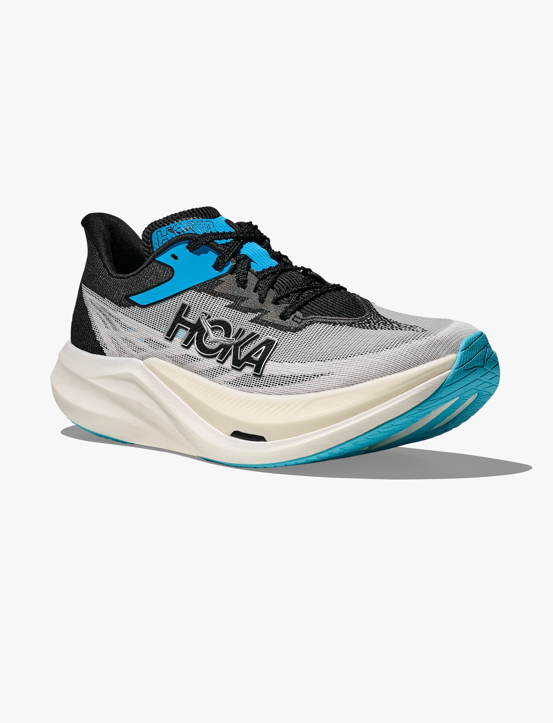 HOKA ROCKET X 3 - נעלי ספורט הוקה רוקט איקס 3 בצבע לבן/שחור