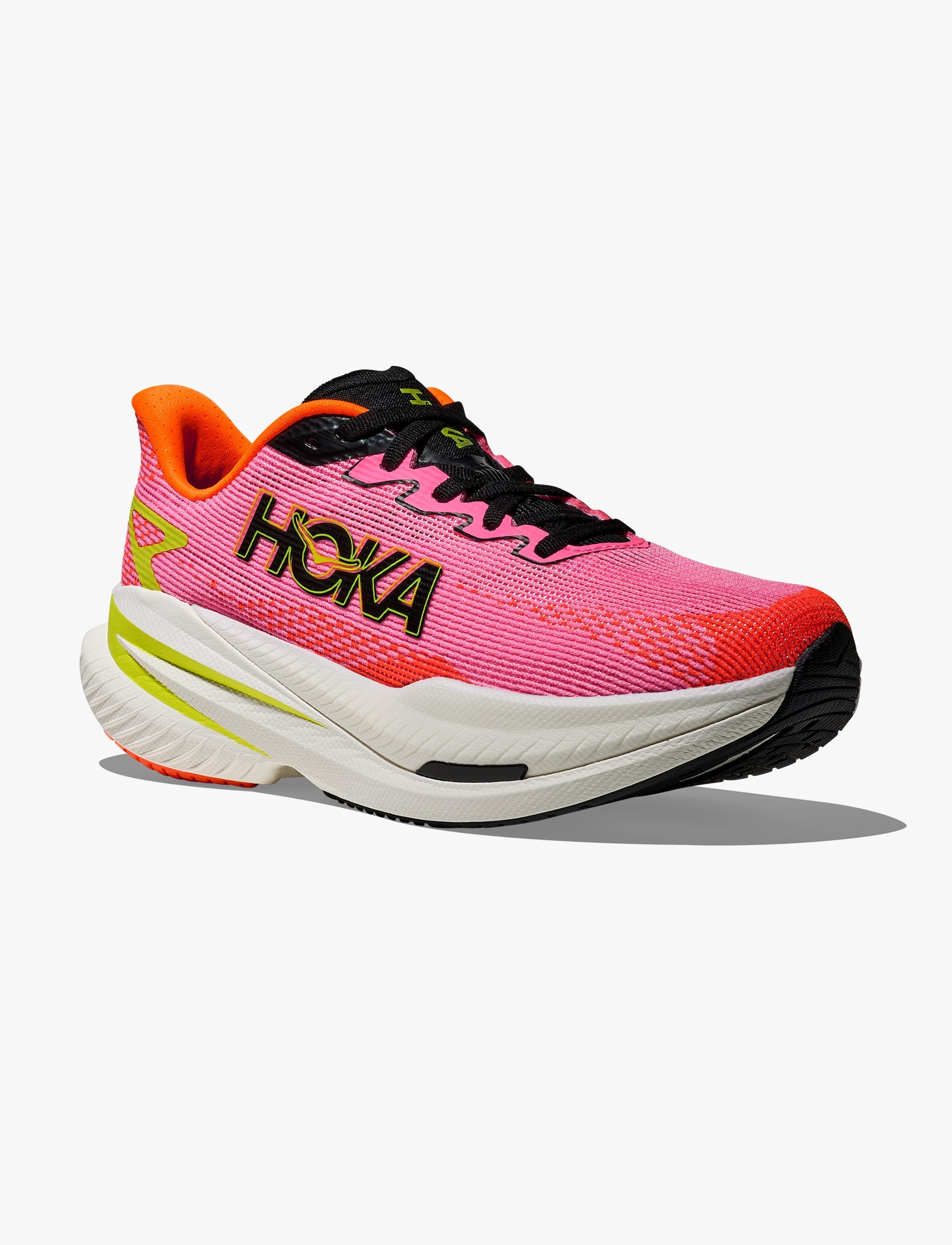 HOKA MACH X 3 - נעלי ספורט לנשים הוקה מאכ איקס בצבע רוז נאון/כתום נאון